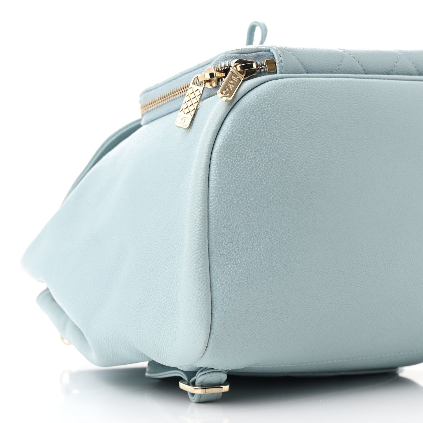 Caviar Quilted Business Affinity Backpack Light Blue