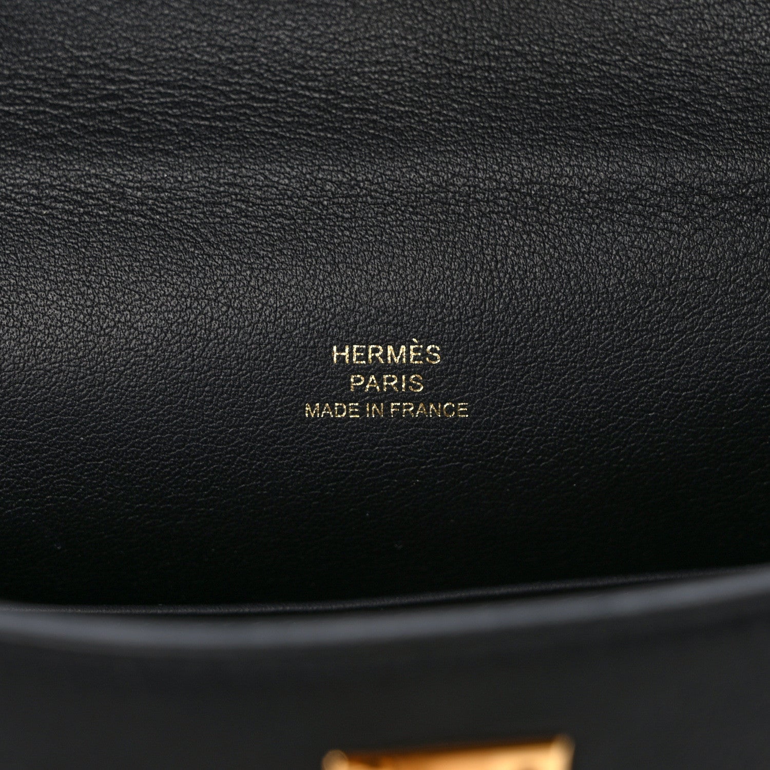 Hermes Swift Kelly Pochette Clutch Black 6 of 9