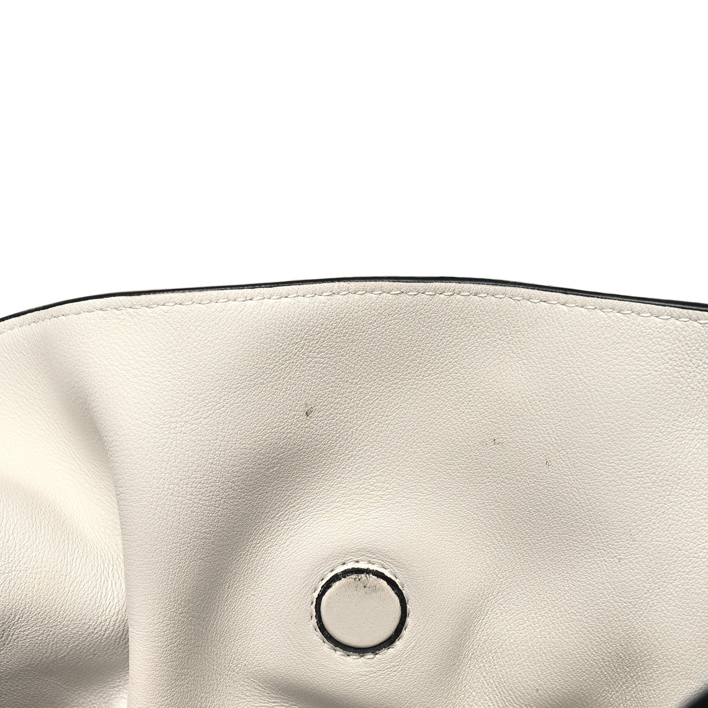 Calfskin Small Flamenco Knot Bag Soft White
