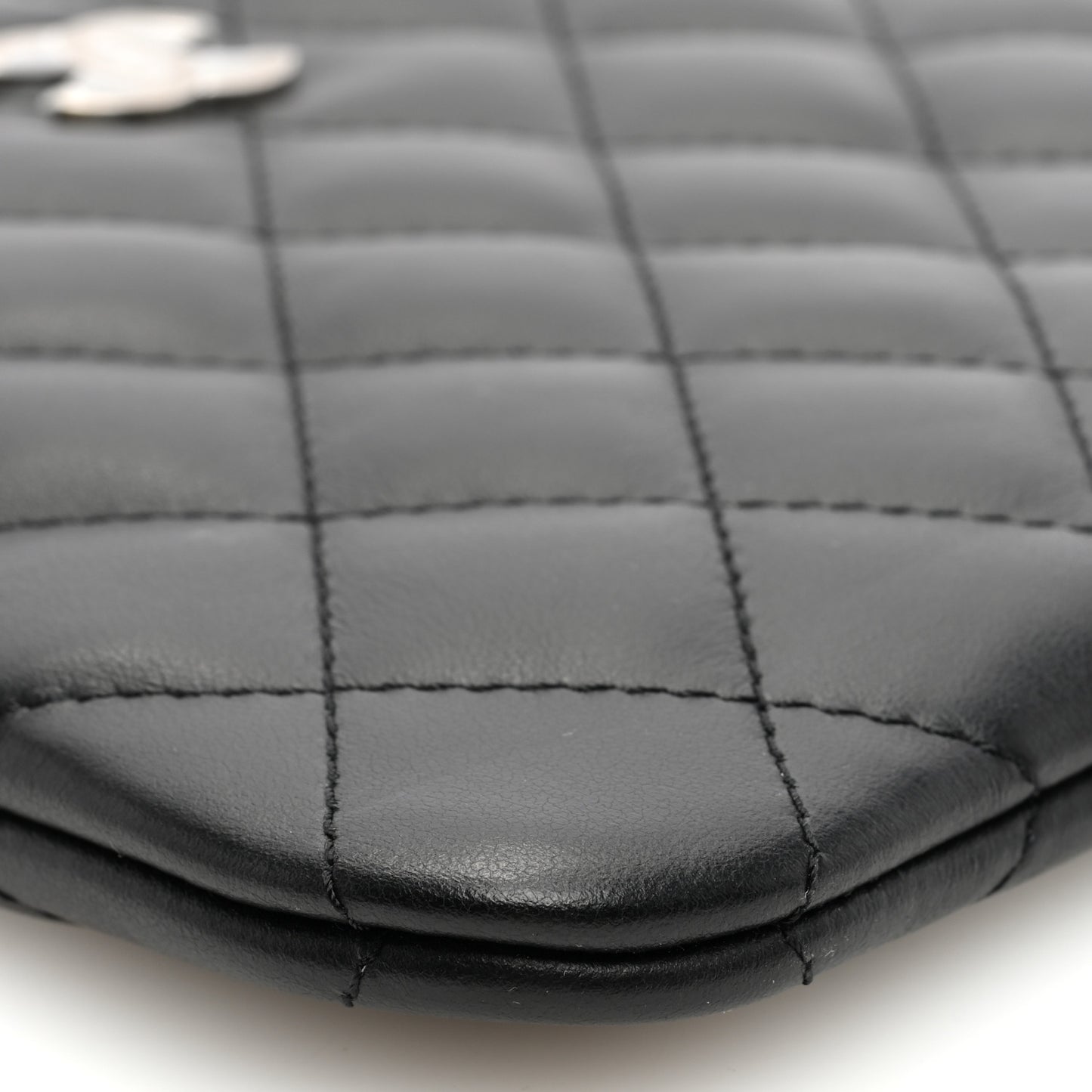 Lambskin Quilted Crossbody Bag Black