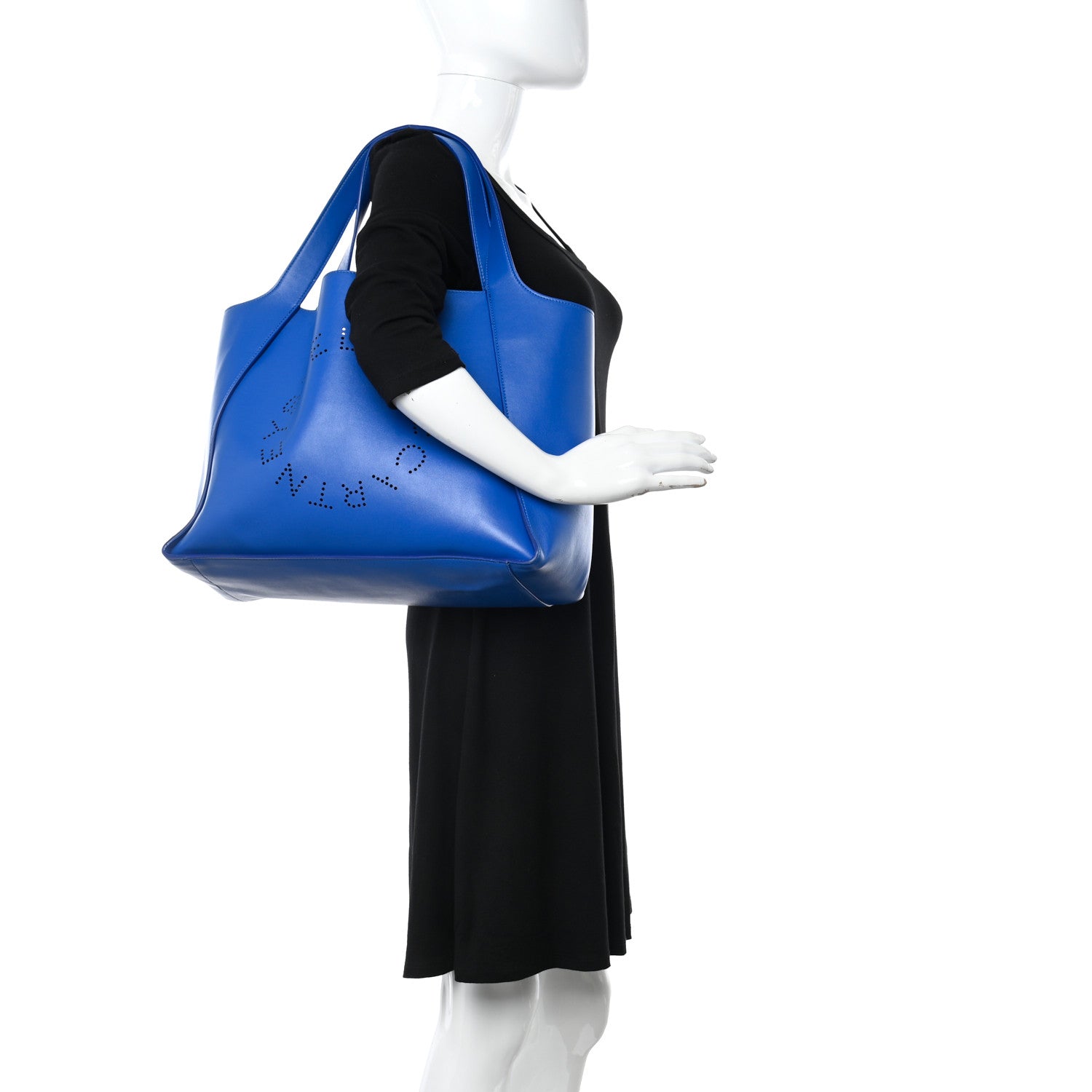 Stella McCartney Eco Alter Nappa East West Perforated Tote Jewel Blue 2 of 12