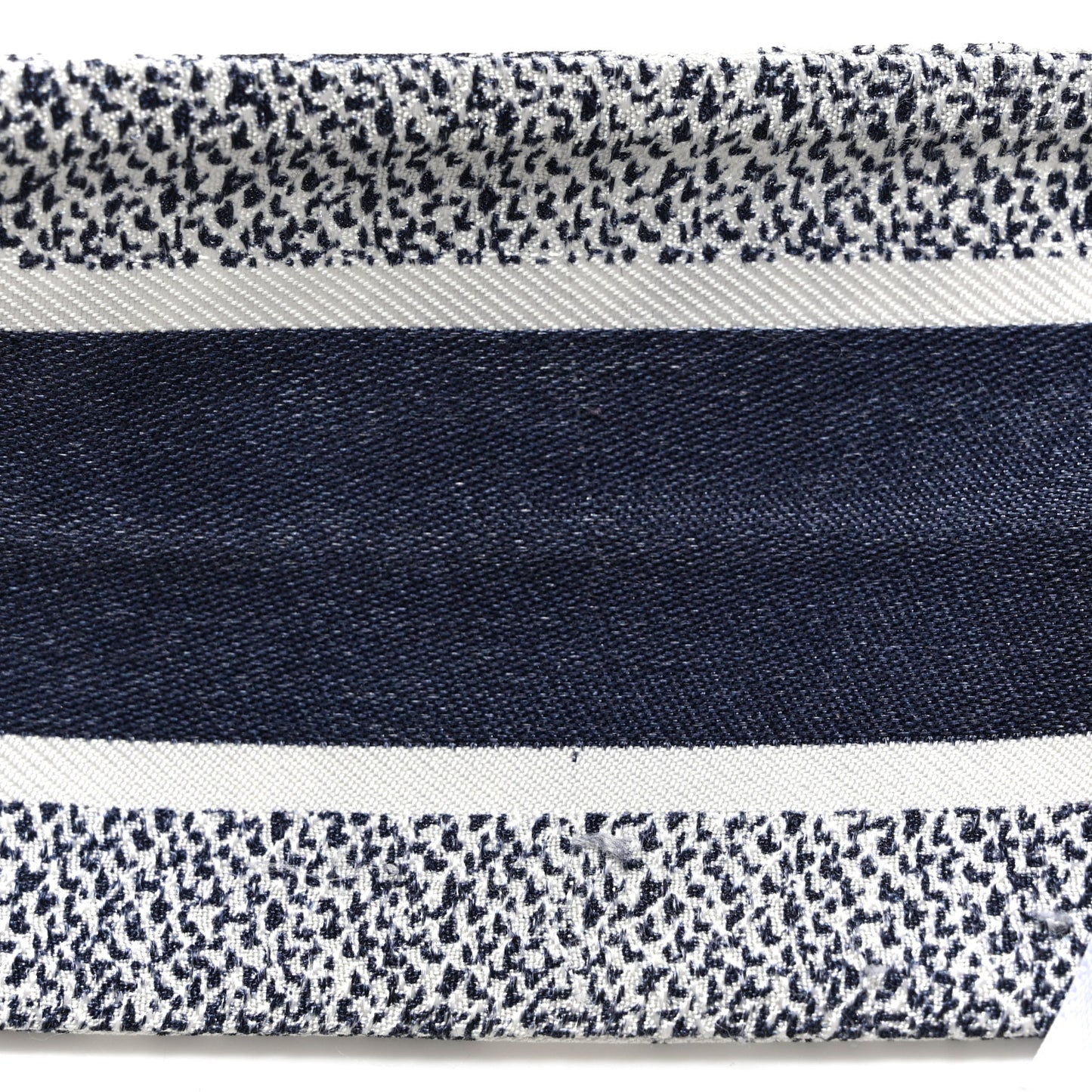 Silk Toile De Jouy Reverse Capri Mitzah Scarf Navy Blue