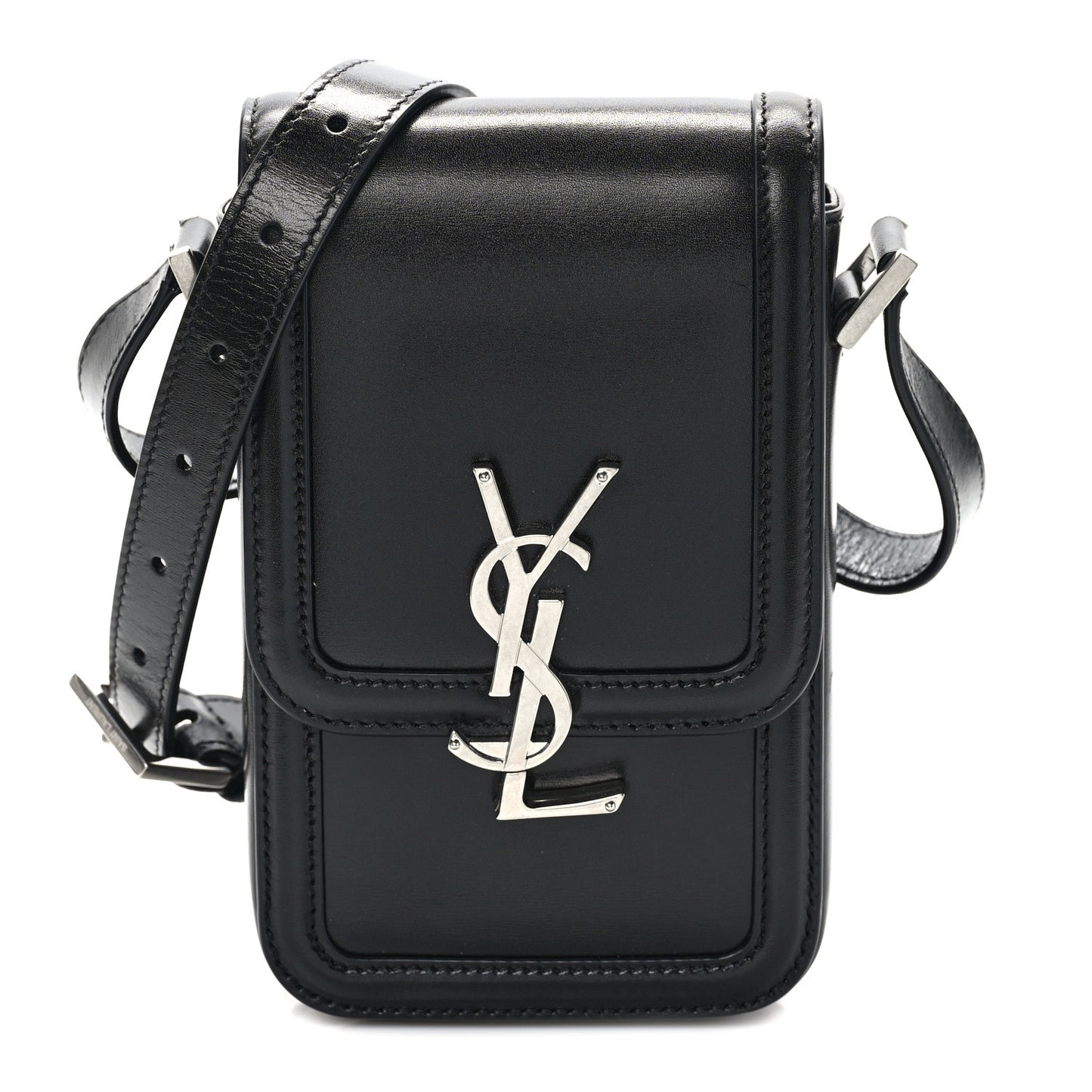 Smooth Calfskin Mini Solferino Satchel Black