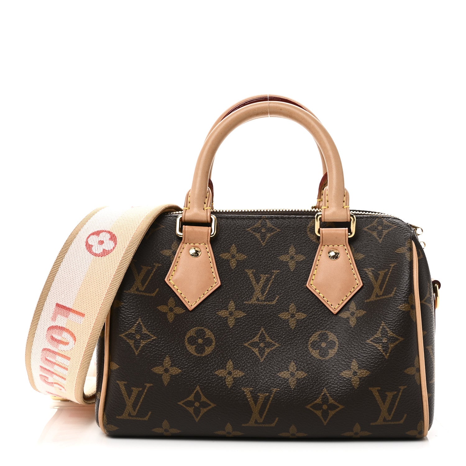 Louis Vuitton Monogram Speedy Bandouliere 20 Pink Orange 1862343