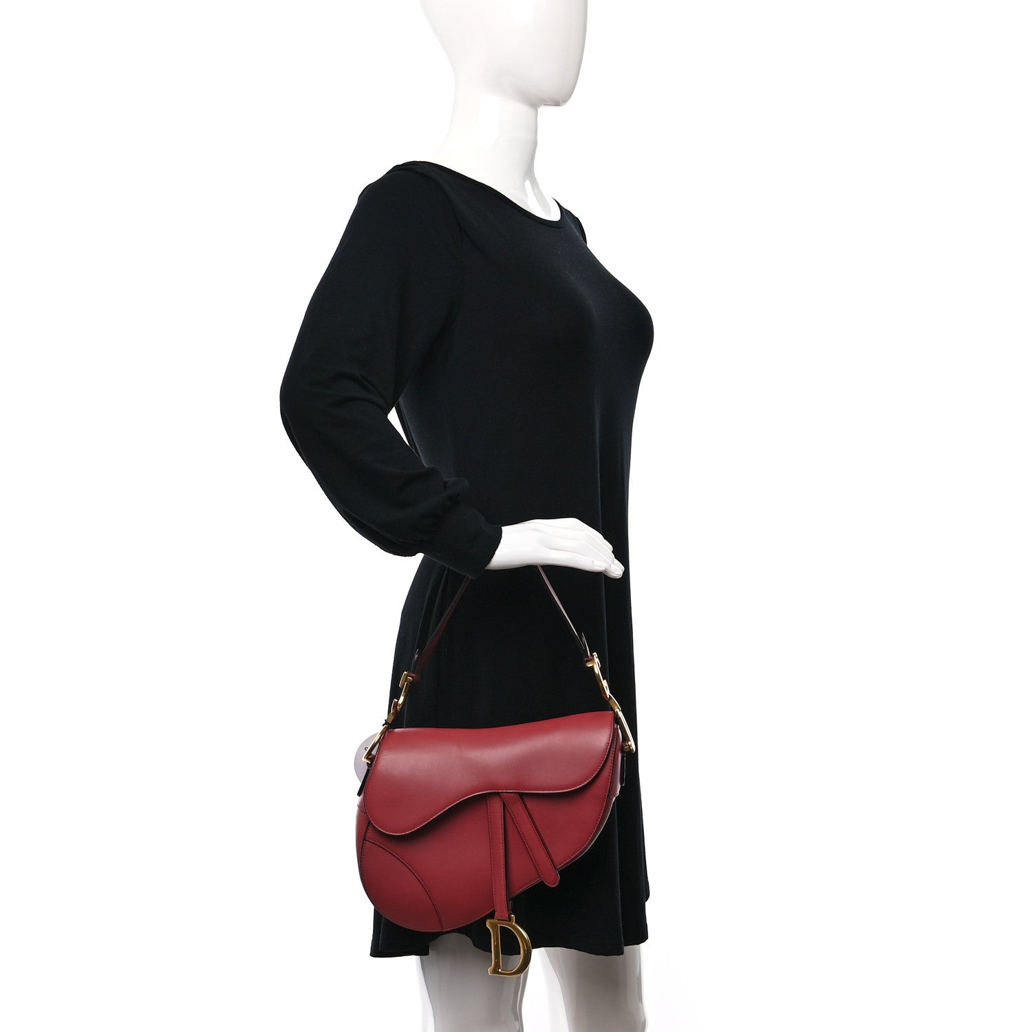 Christian Dior Calfskin Saddle Bag Pink 2 of 10