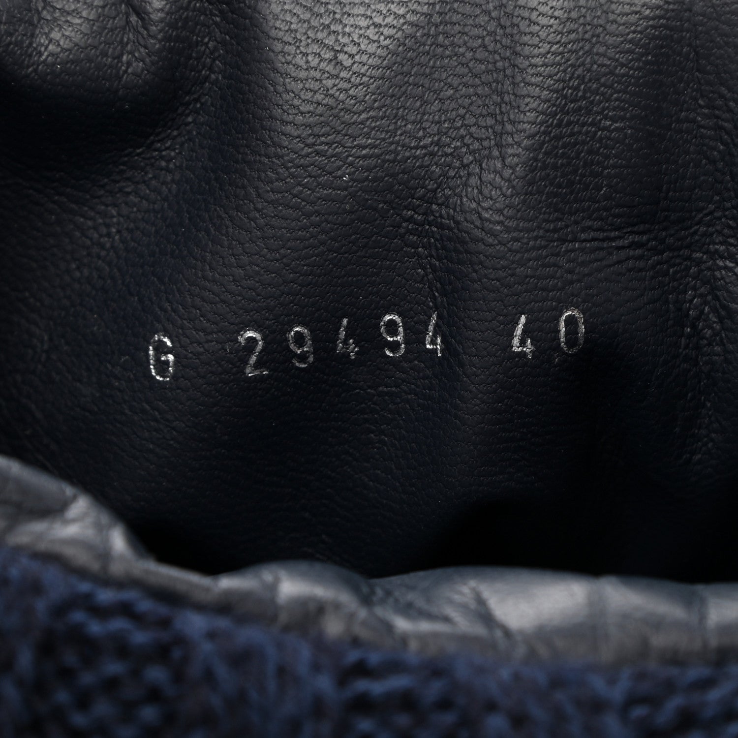 Chanel Knit Calfskin Quilted Short Biker Boots 40 Navy 7 of 8