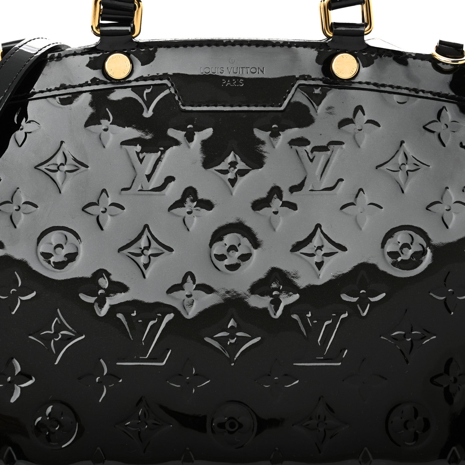 Louis Vuitton Vernis Brea MM Black 7 of 10
