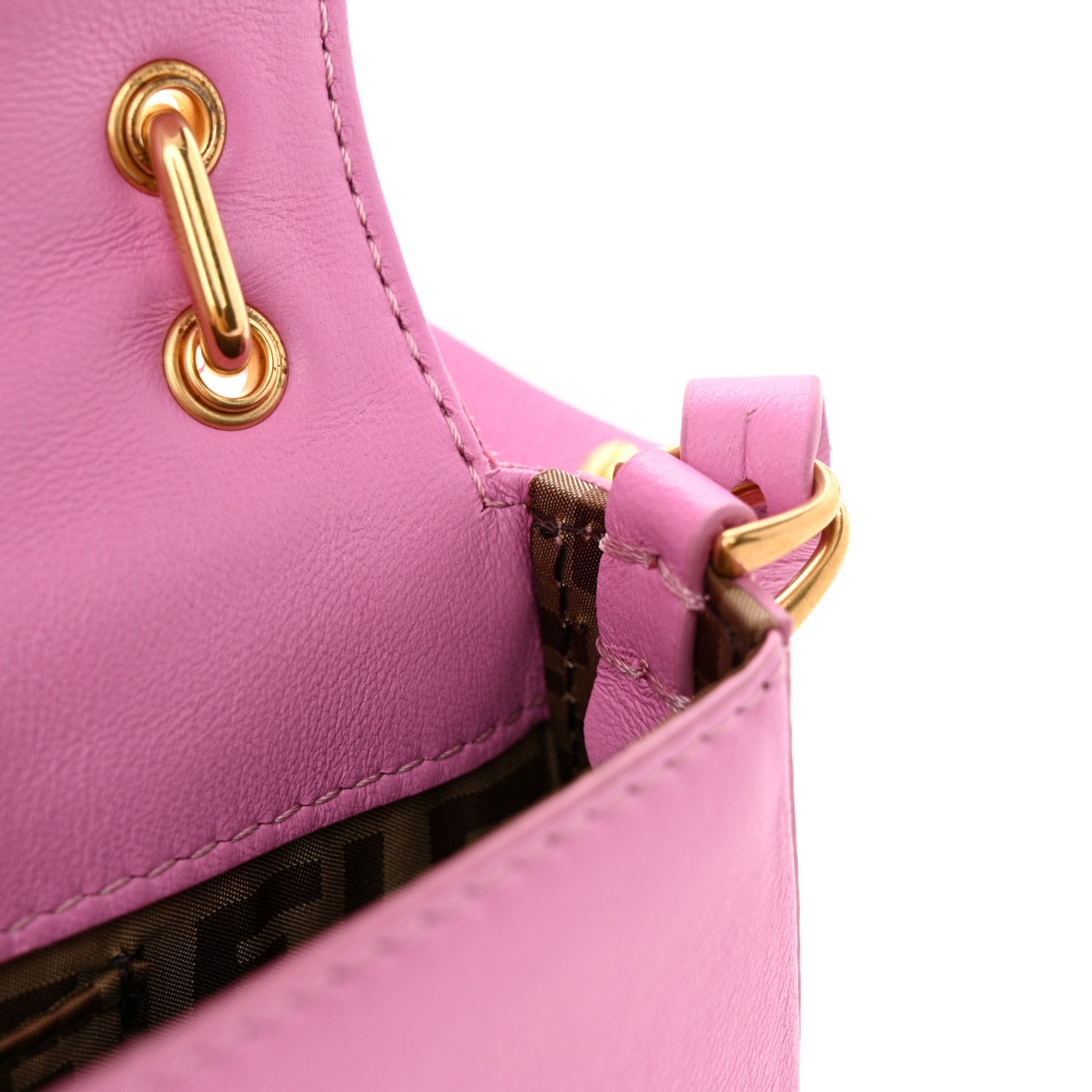 Fendi Nappa Phone Baguette Rosa 11 of 13