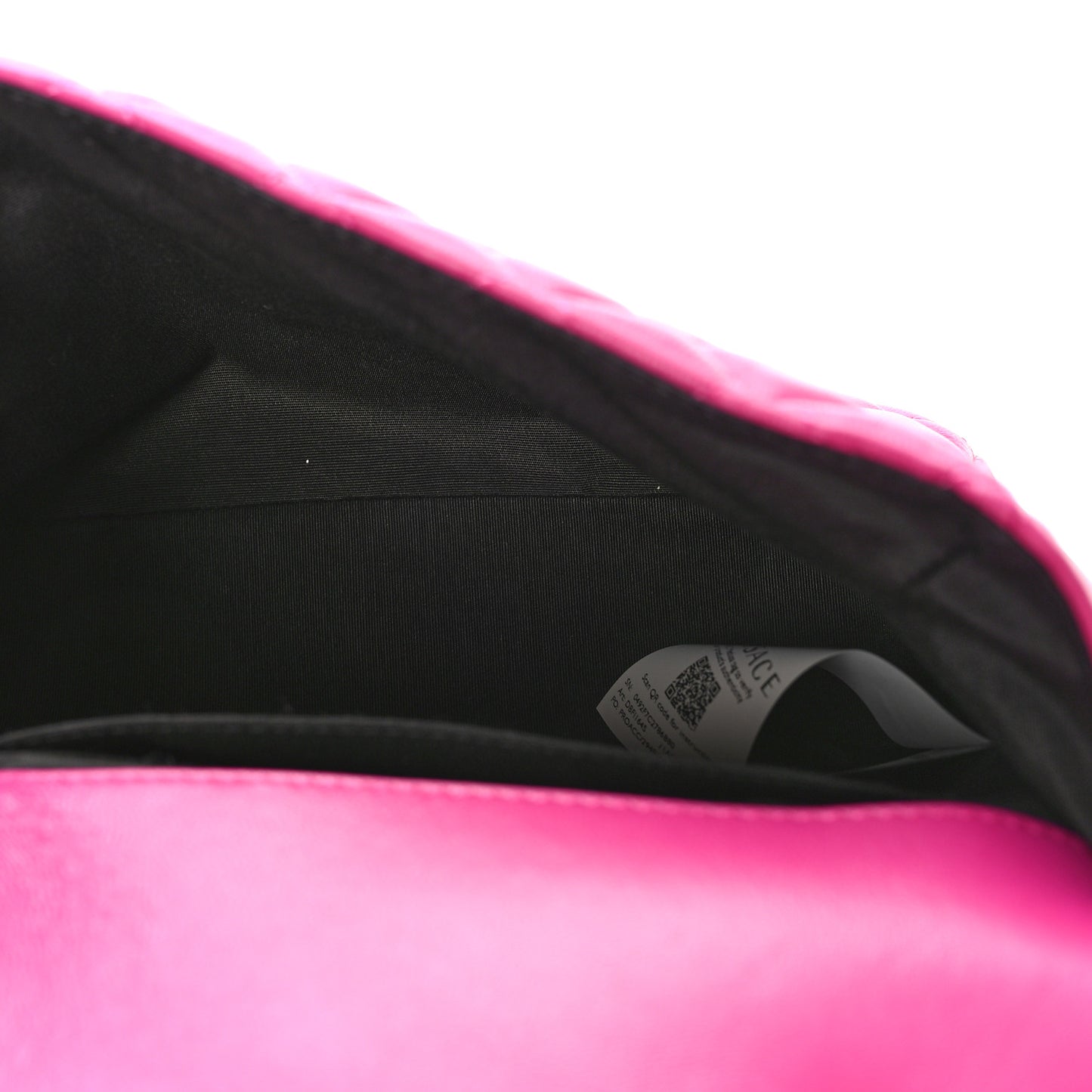 Nappa Quilted Medusa Chain Crossbody Pink