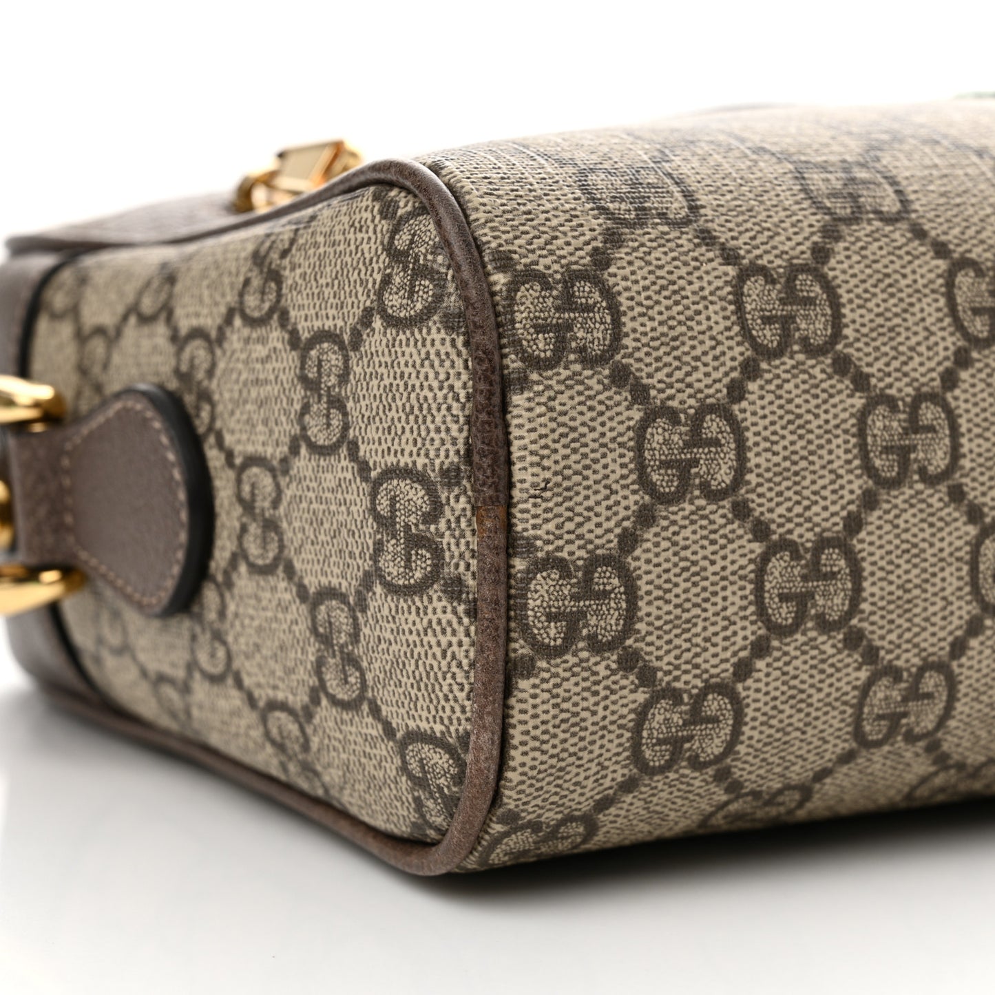 GG Supreme Monogram Web Small Ophidia Shoulder Bag Brown