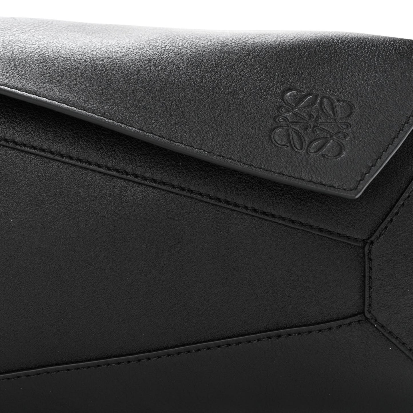 Calfskin Puzzle Hobo Black