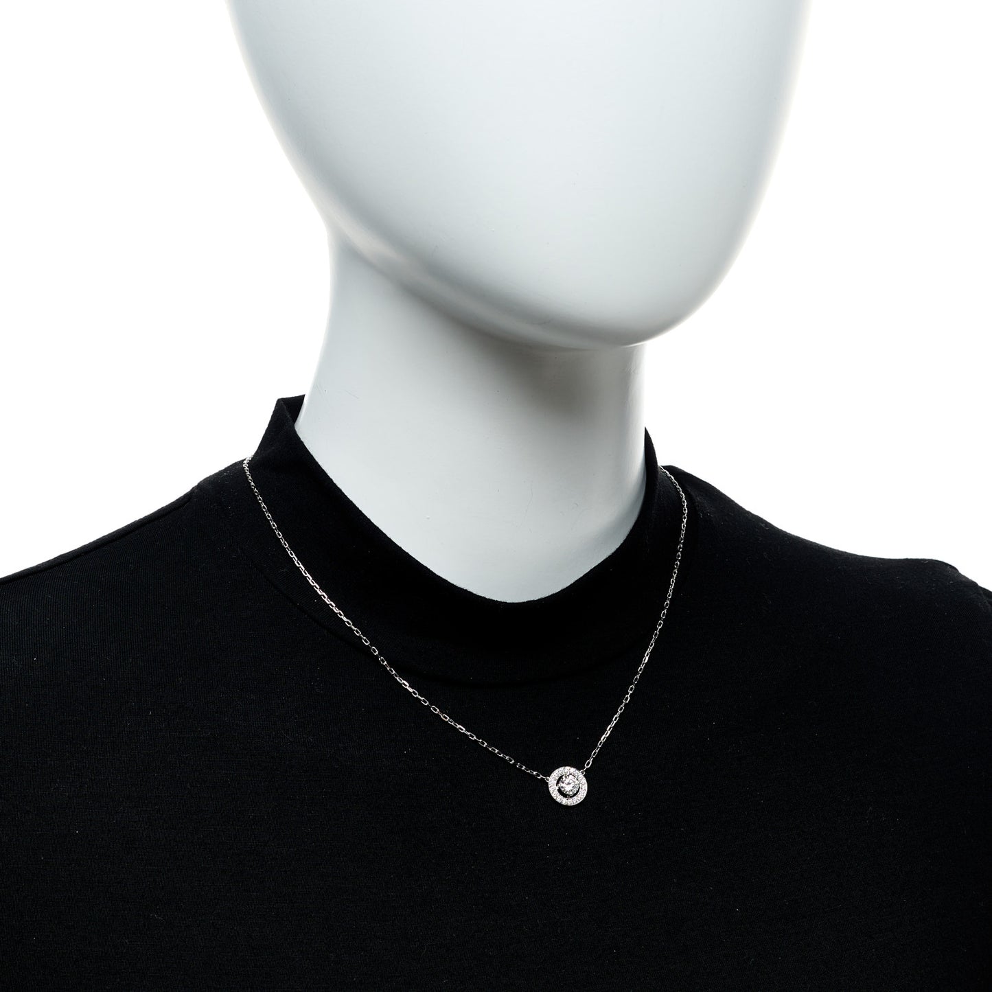 18K White Gold Diamond .59ct Ava Pendant Necklace