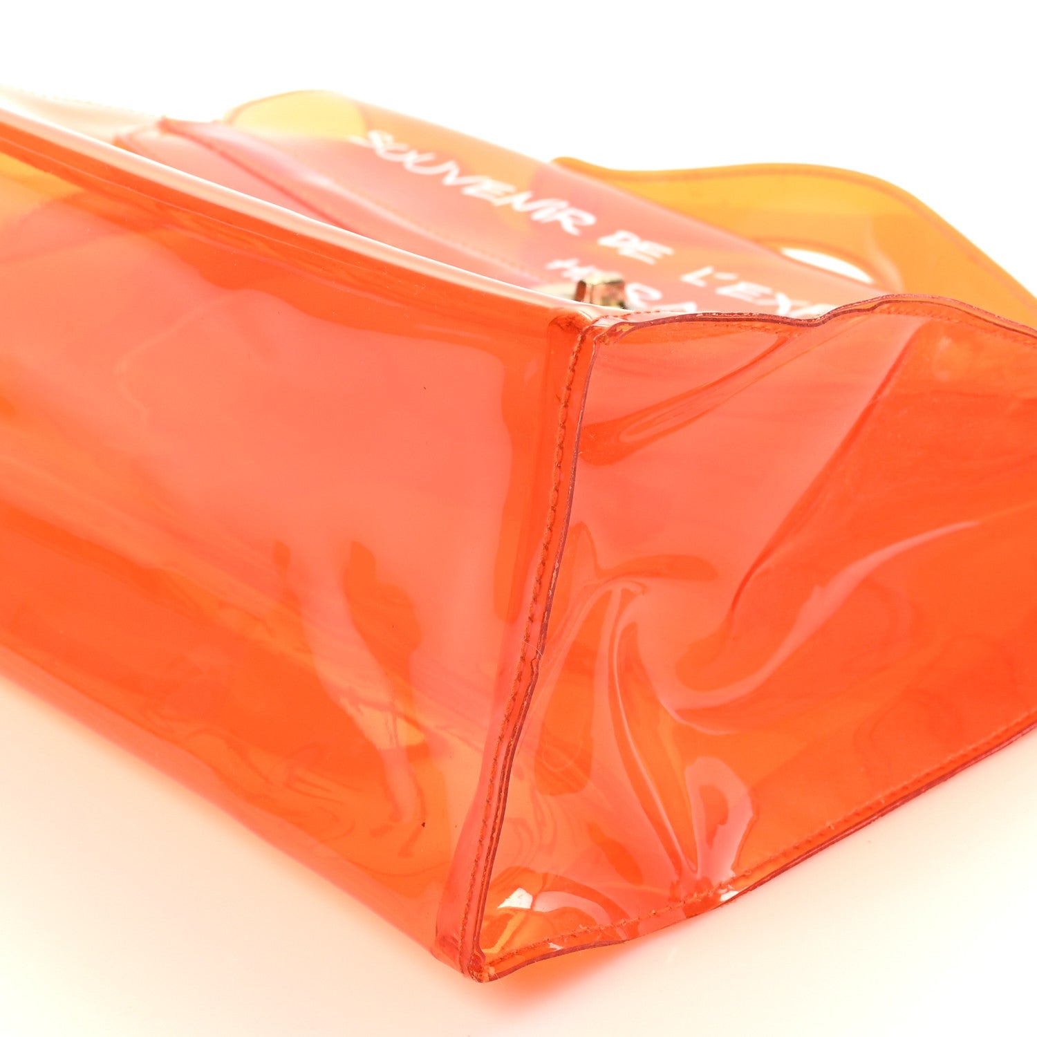 Hermes Vinyl Souvenir De L'Exposition Kelly Orange 8 of 9