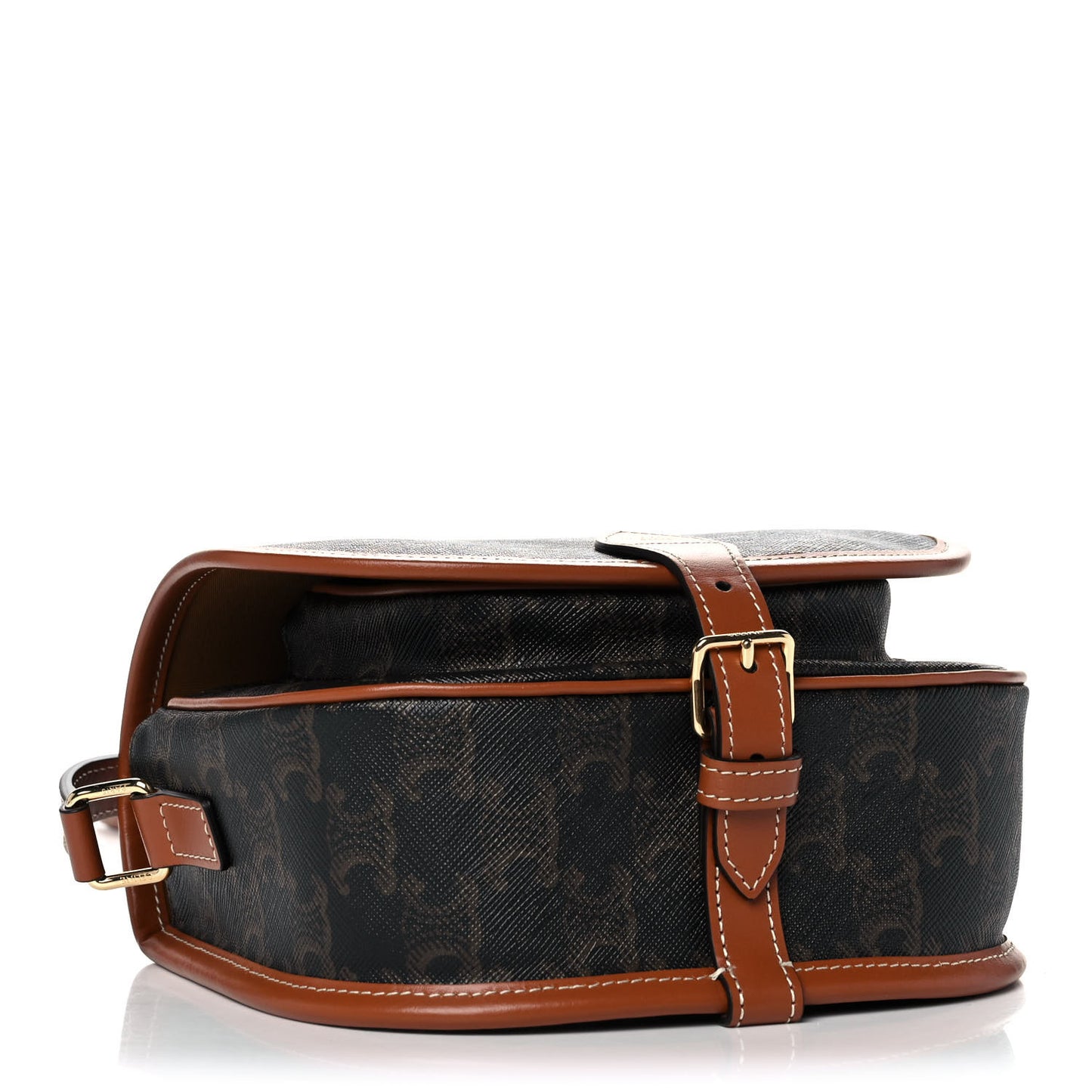 Triomphe Canvas Medium Folco Bag Tan
