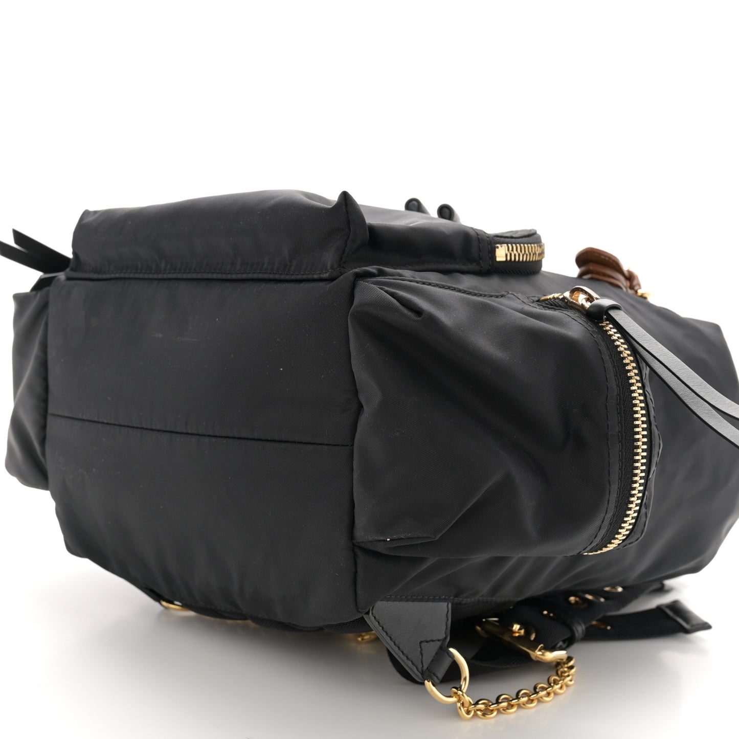 Nylon Medium Rucksack Backpack Black
