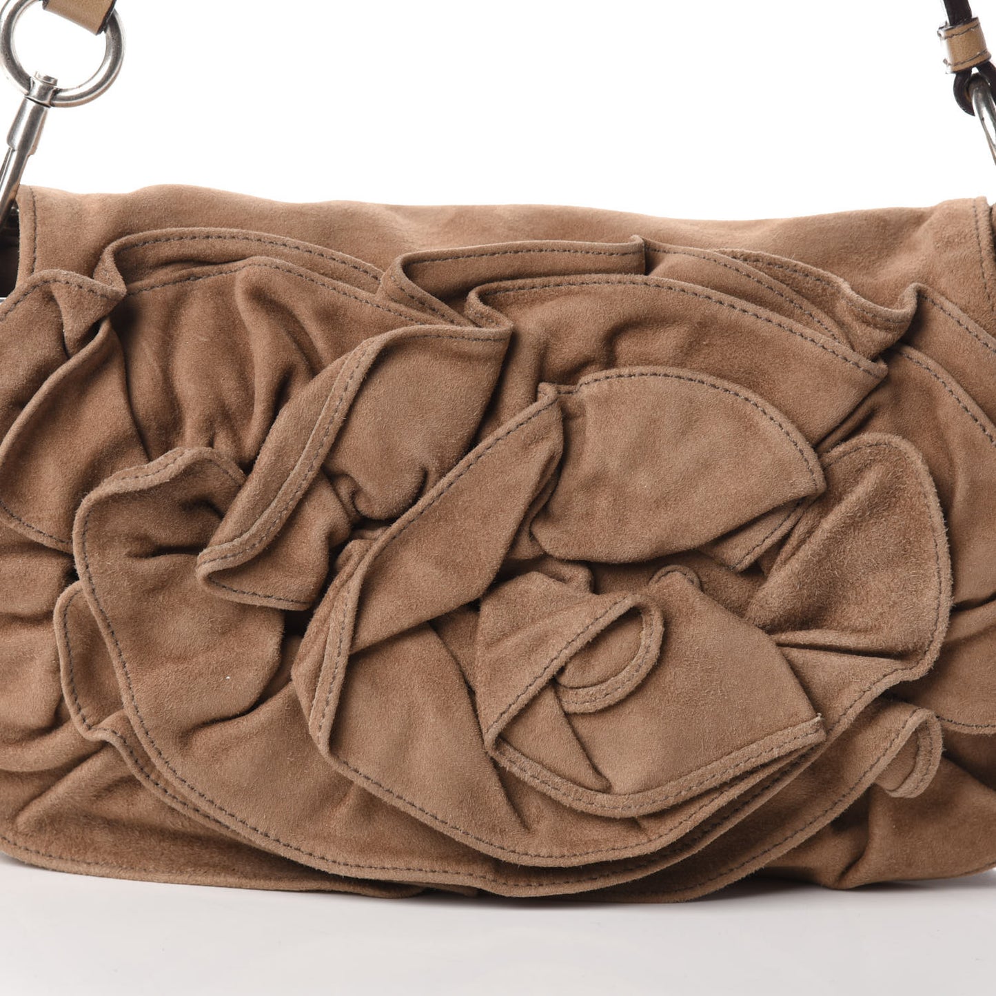 Suede Nadja Shoulder Bag Brown