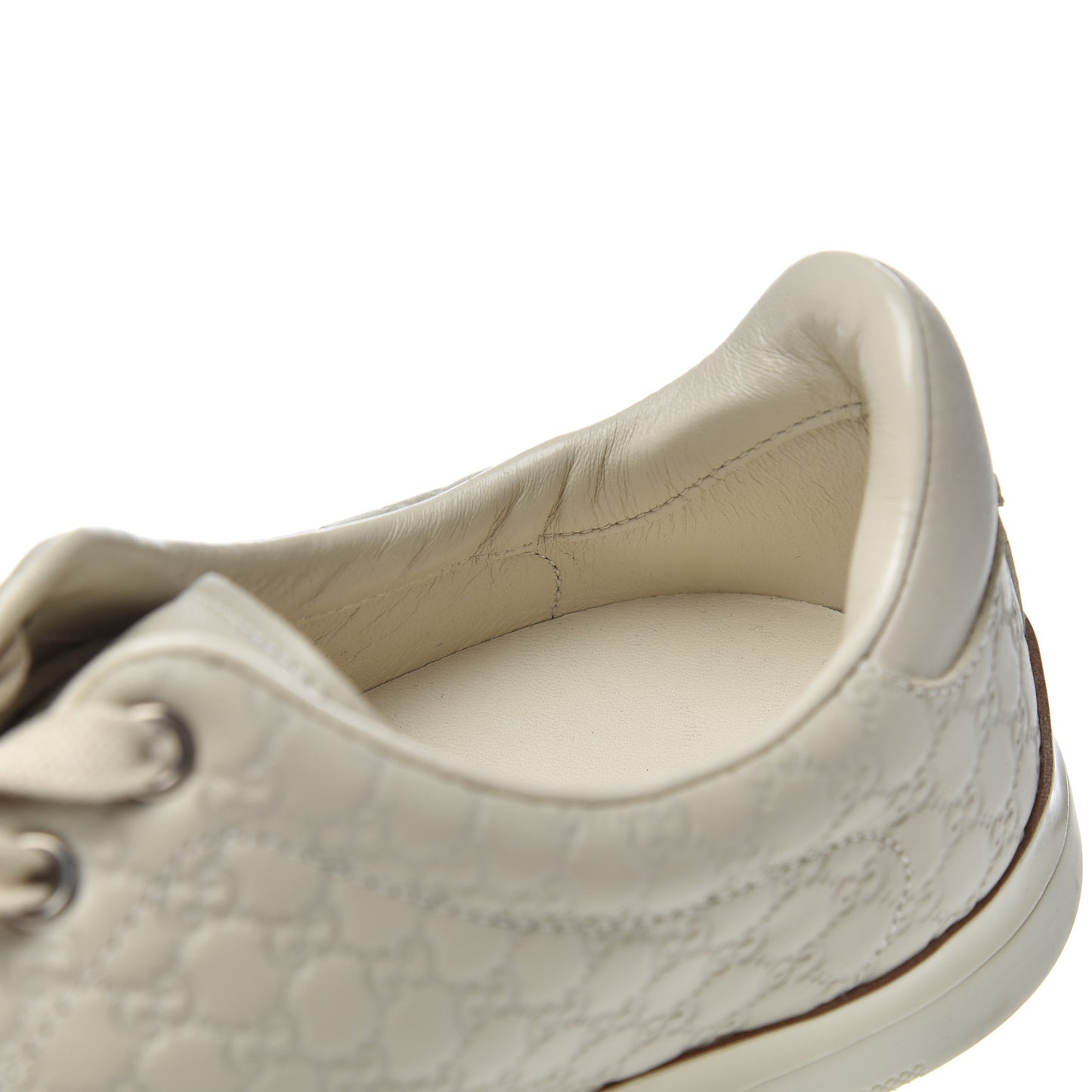 Soft Microguccissima Womens Sneakers 38.5 Mystic White