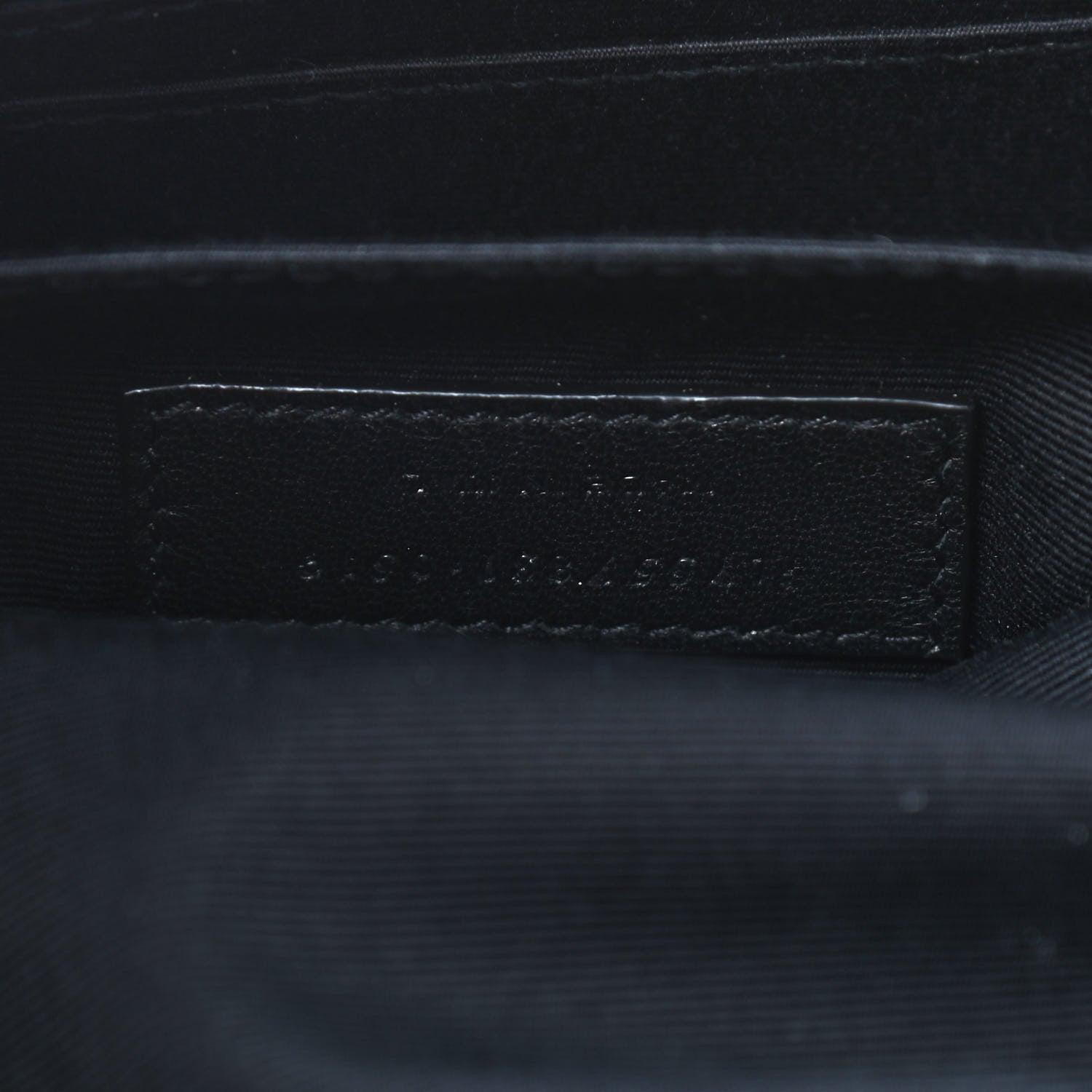 Saint Laurent Wool Tartan Belt Bag Black White 7 of 9