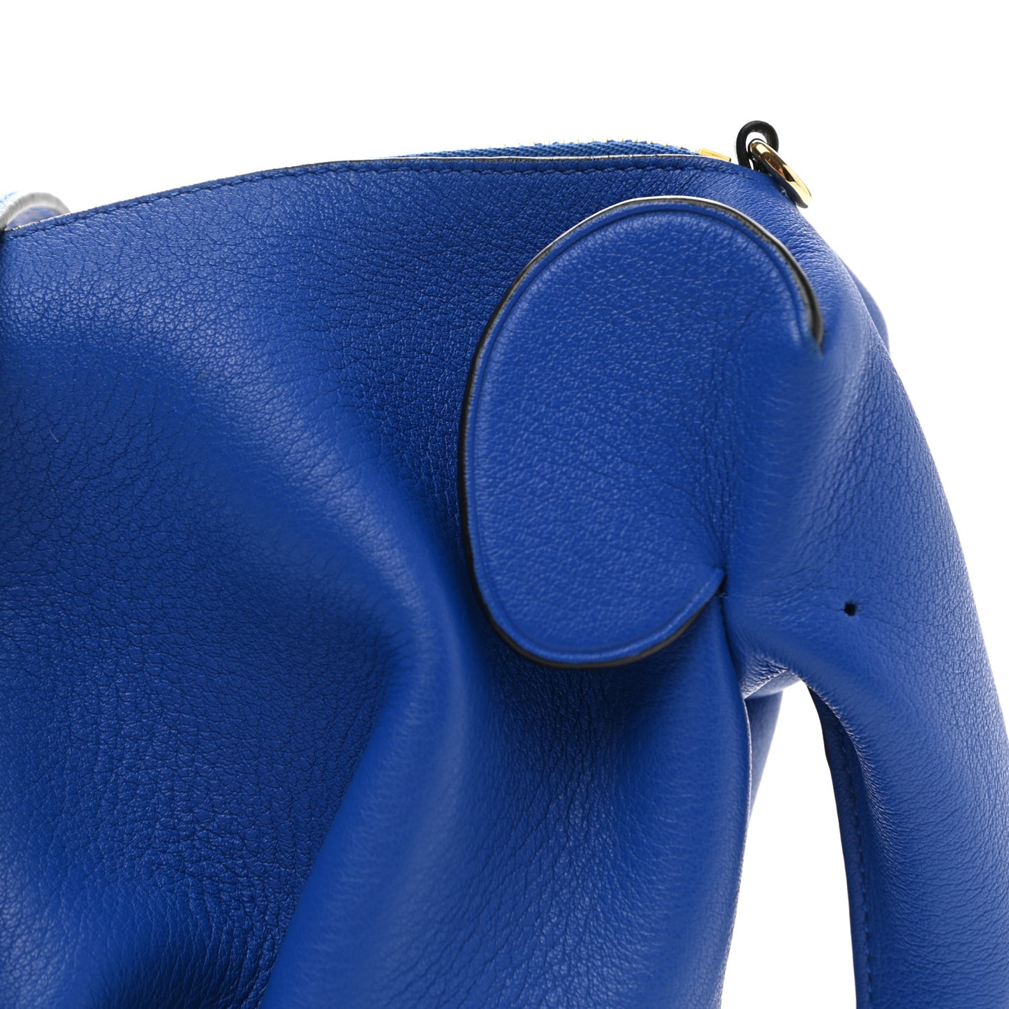 Calfskin Mini Elephant Crossbody Bag Electric Blue