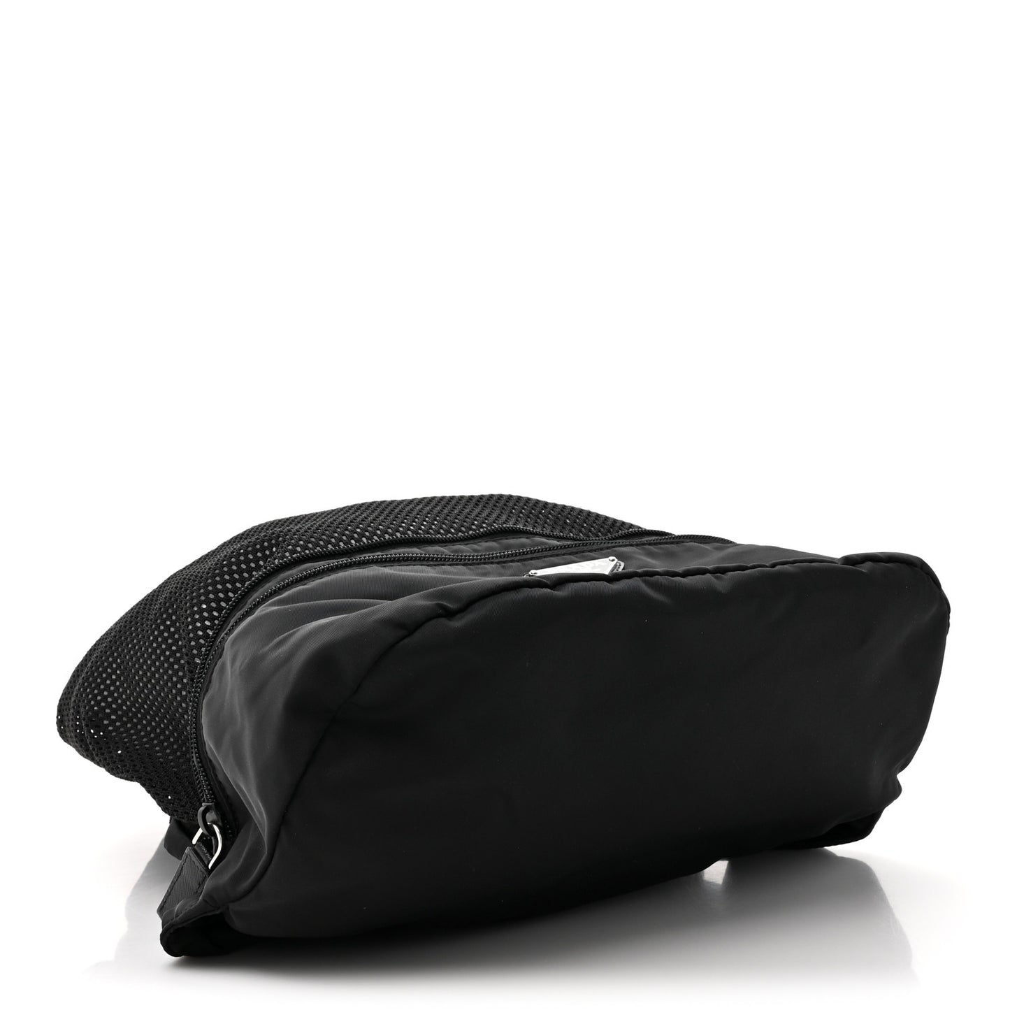 Re-Nylon Saffiano Convertible Belt Bag Black