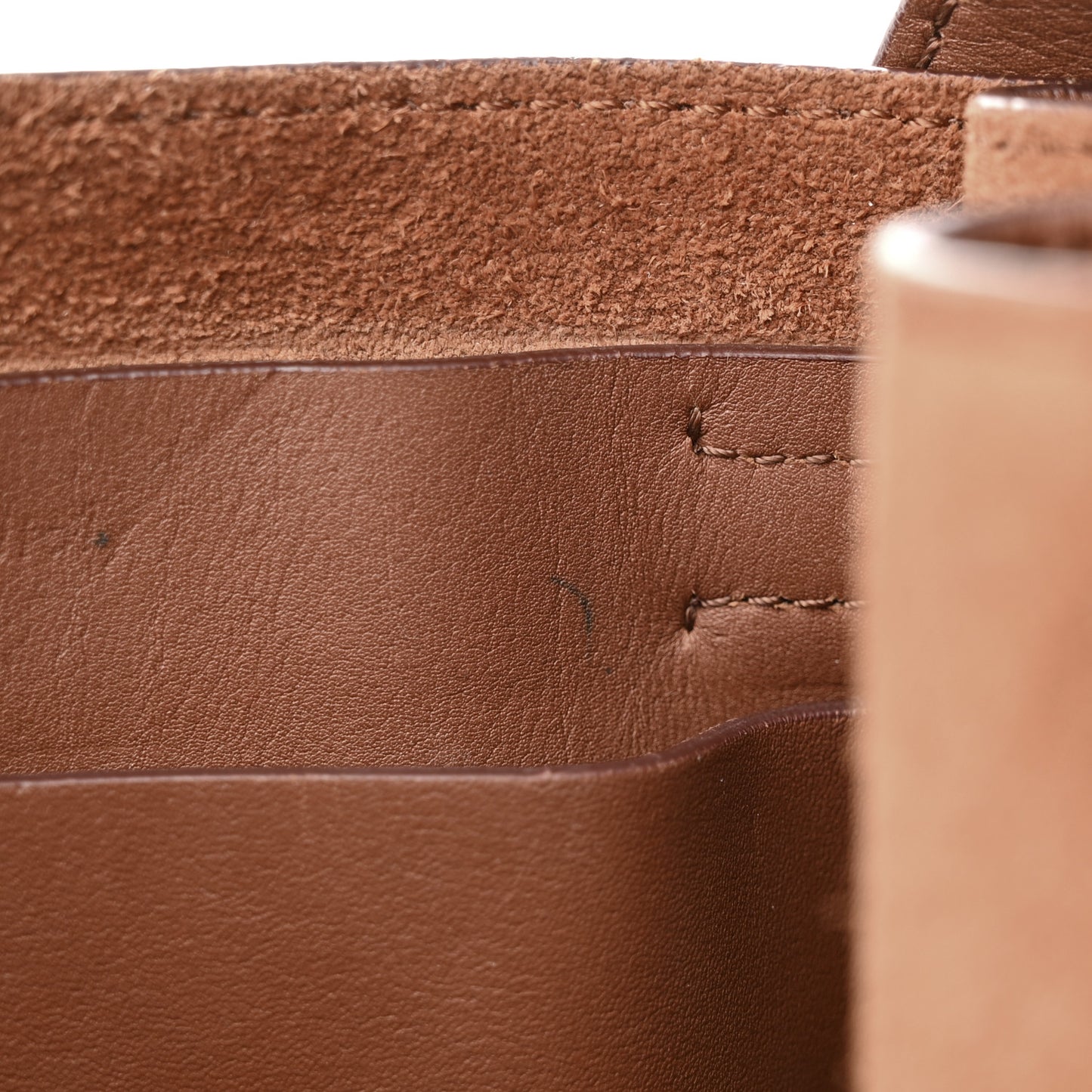 Smooth Calfskin Long Strap Big Bucket Bag Tan