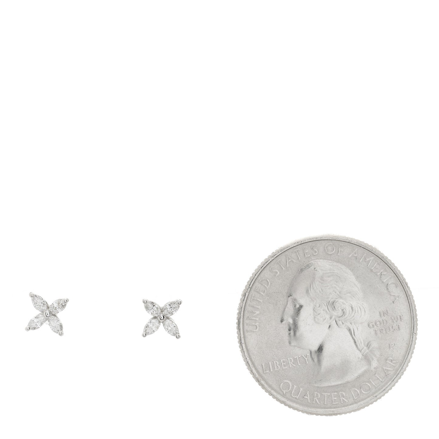 Platinum Diamond .19ct Mini Victoria Earrings