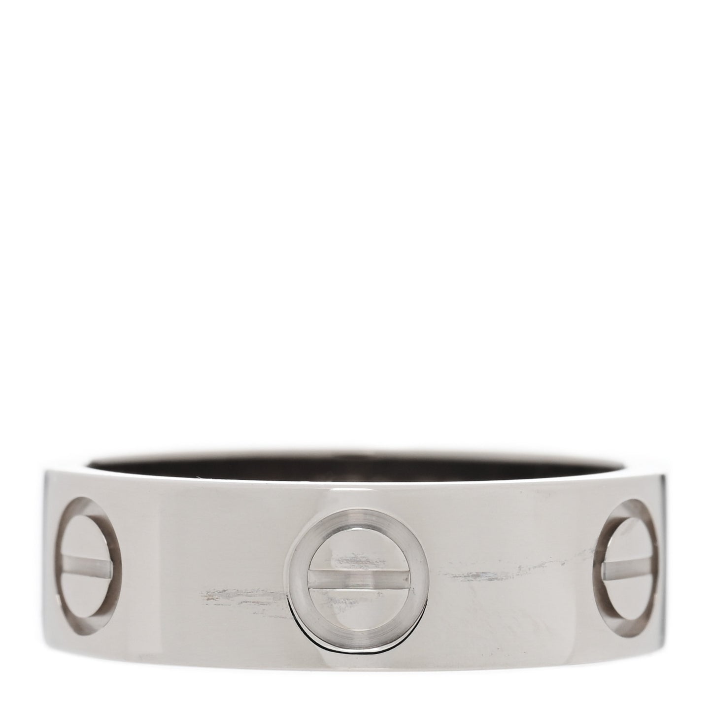 18K White Gold 5.5mm LOVE Ring 50 5.25