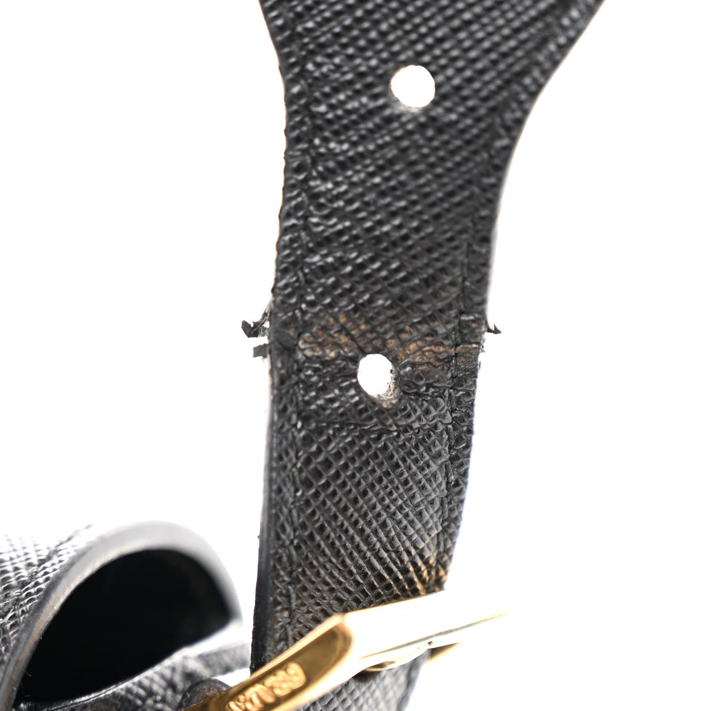 Saffiano Flap Crossbody Black