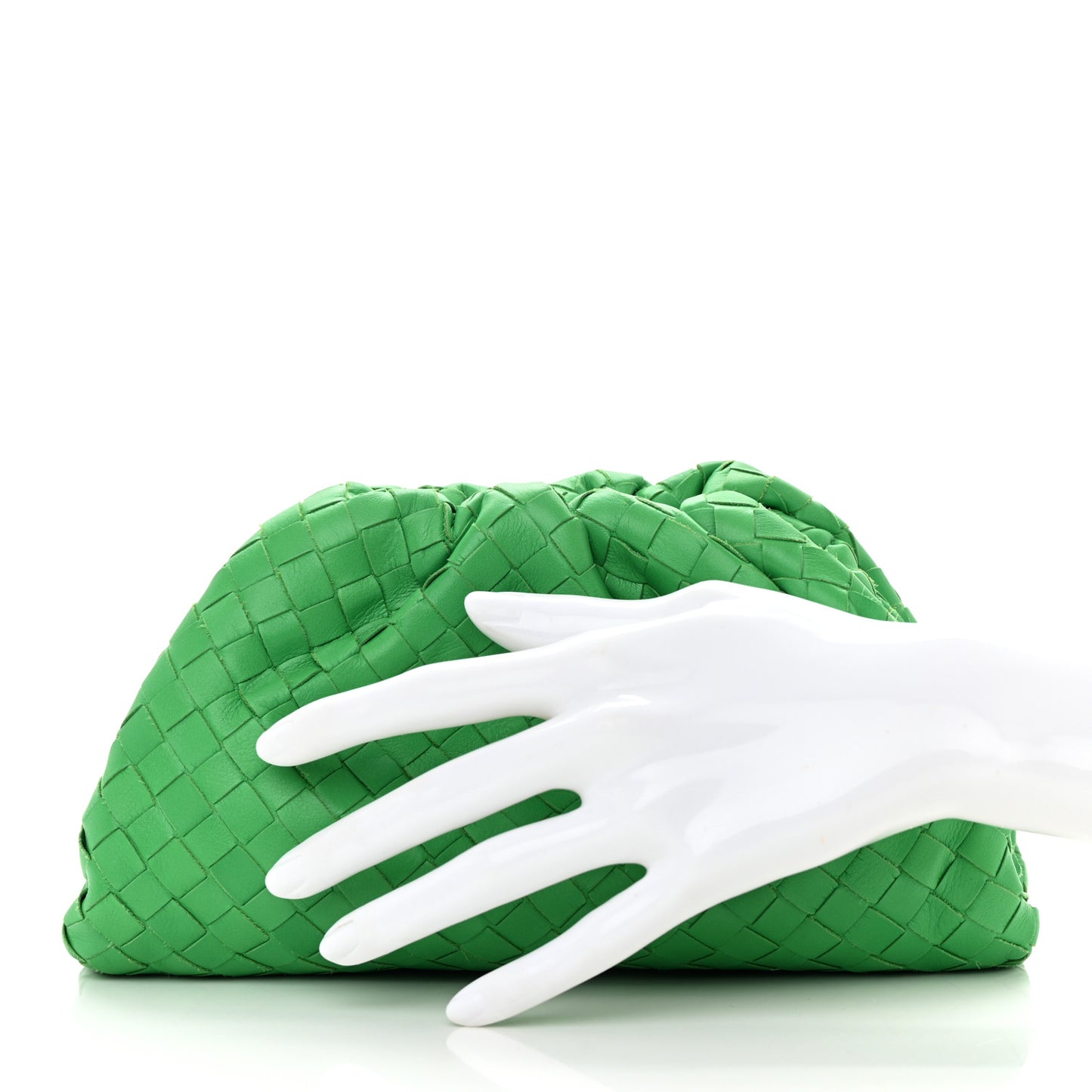 Nappa Intrecciato The Mini Pouch Clutch Parakeet
