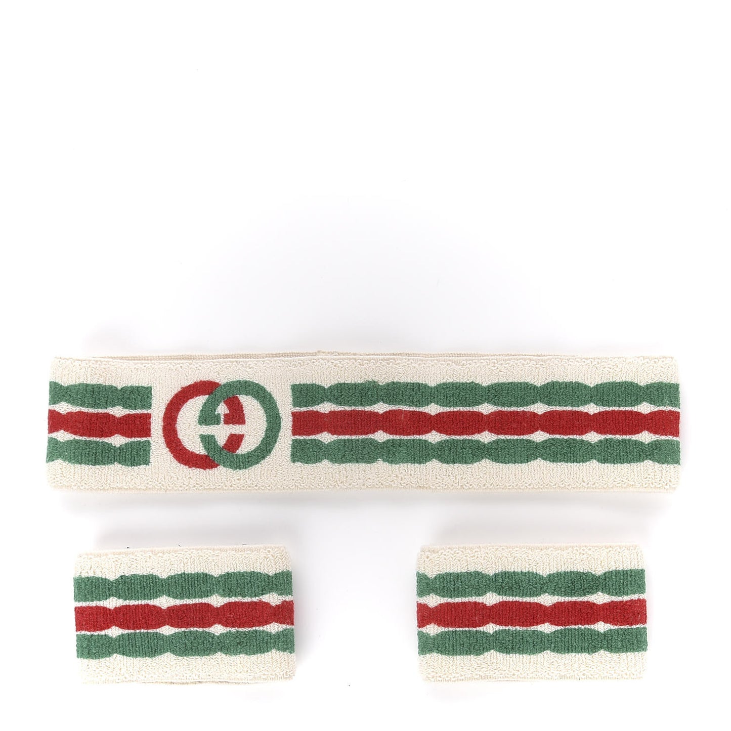 Elastic Web Braid Headband Wristband Set