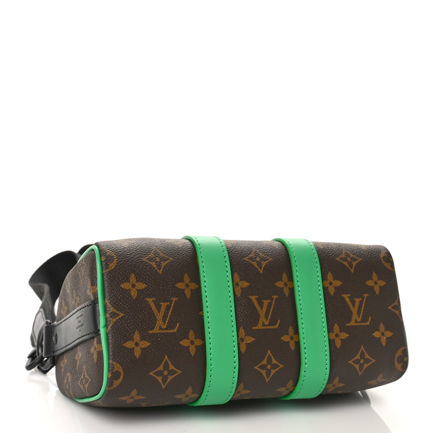 Monogram Macassar Keepall Bandouliere 25 Minty Green