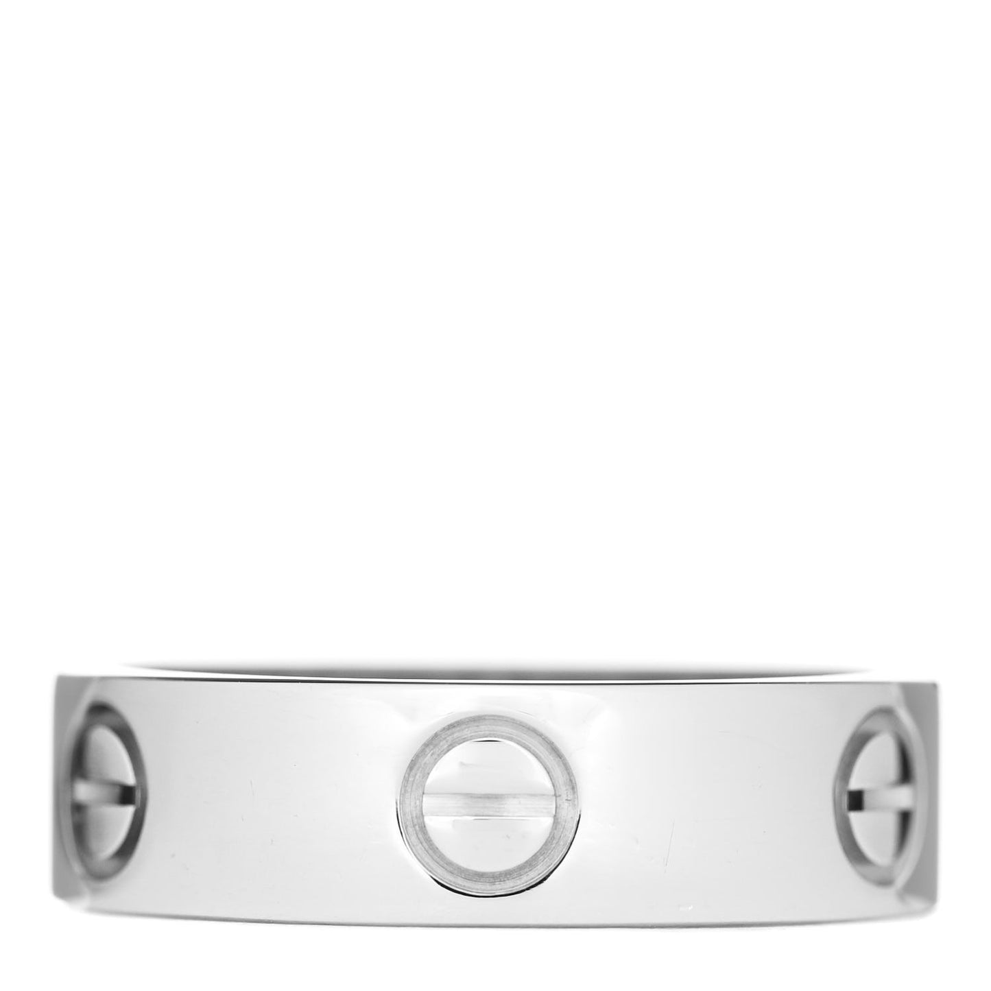 18K White Gold 5.5mm LOVE Ring 56 7.5