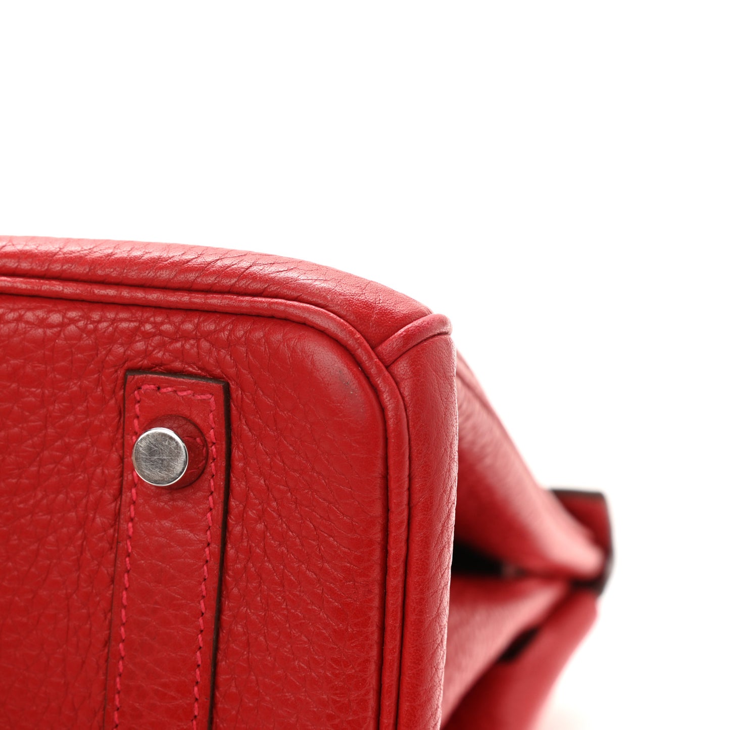 Taurillon Clemence Birkin 30 Rouge Casaque