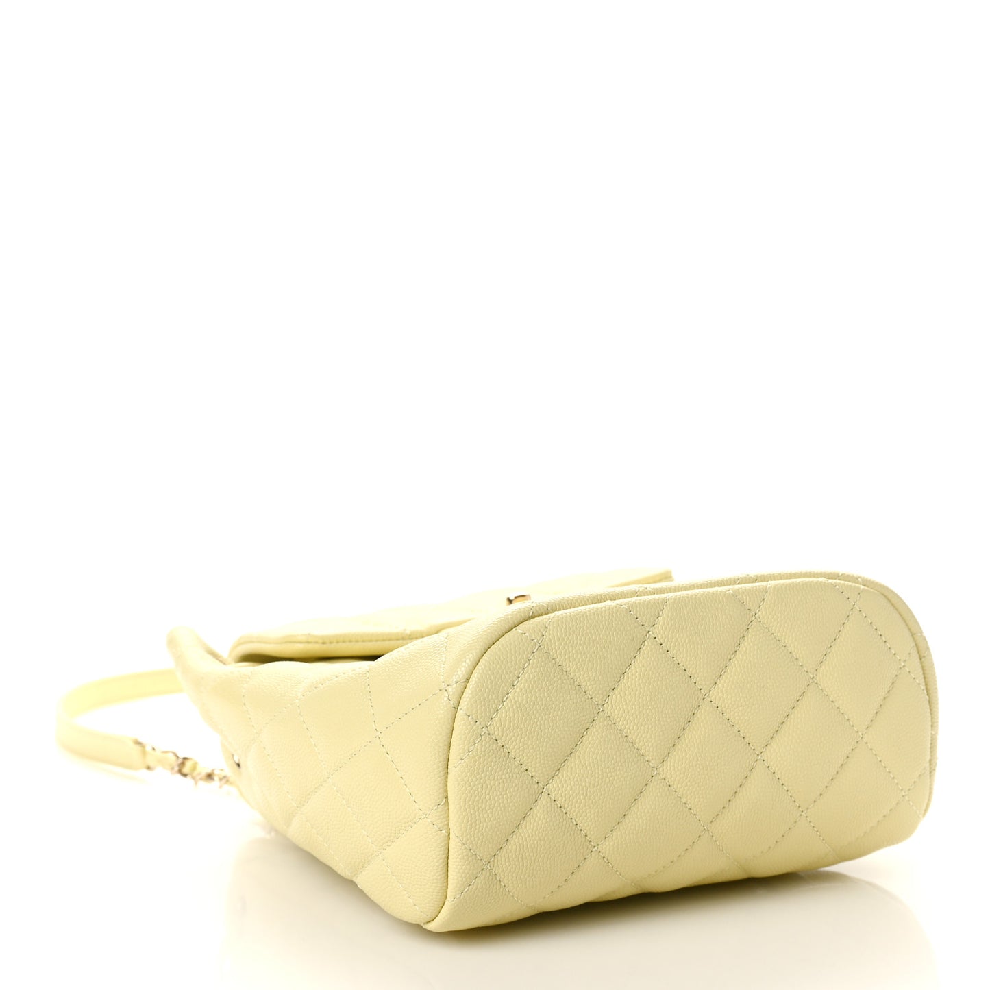 Caviar Quilted Mini Urban Spirit Backpack Light Yellow