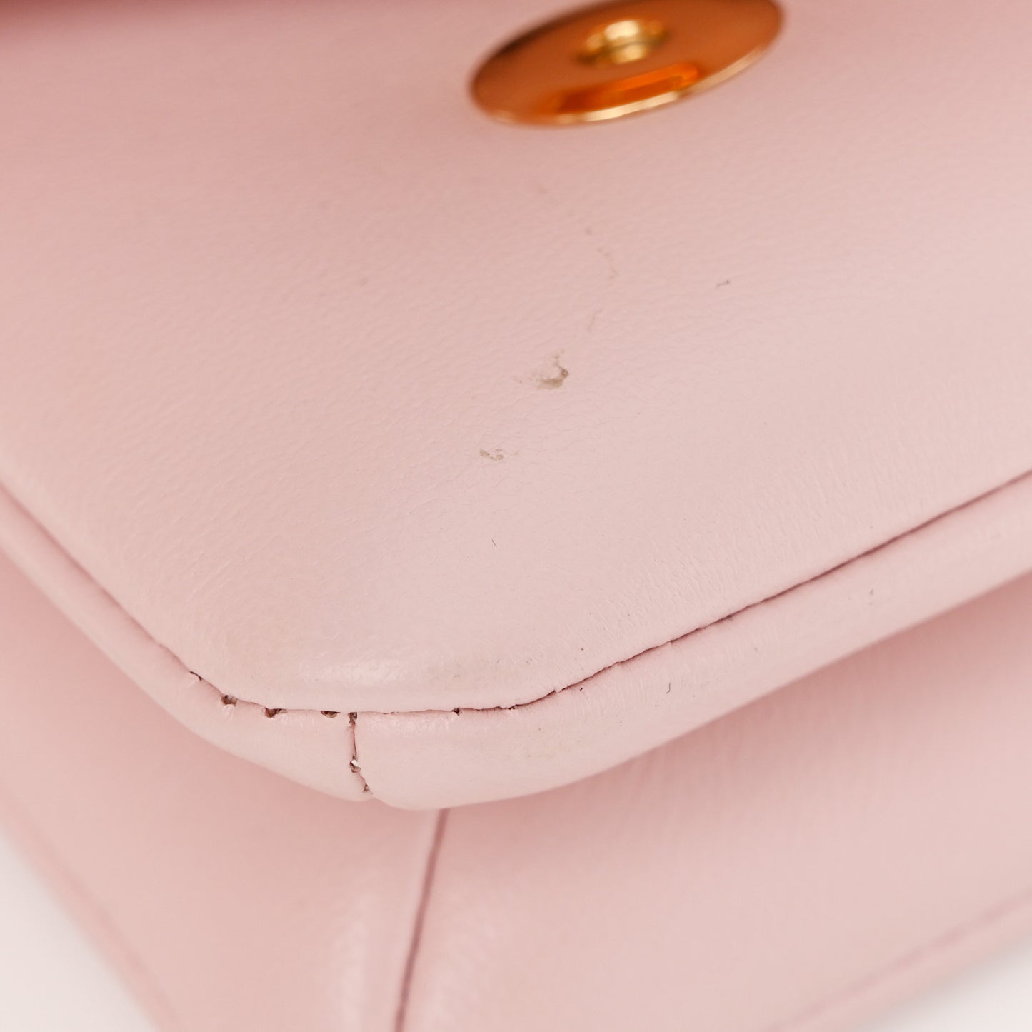 Lambskin Embossed Monogram Pochette Coussin Rose