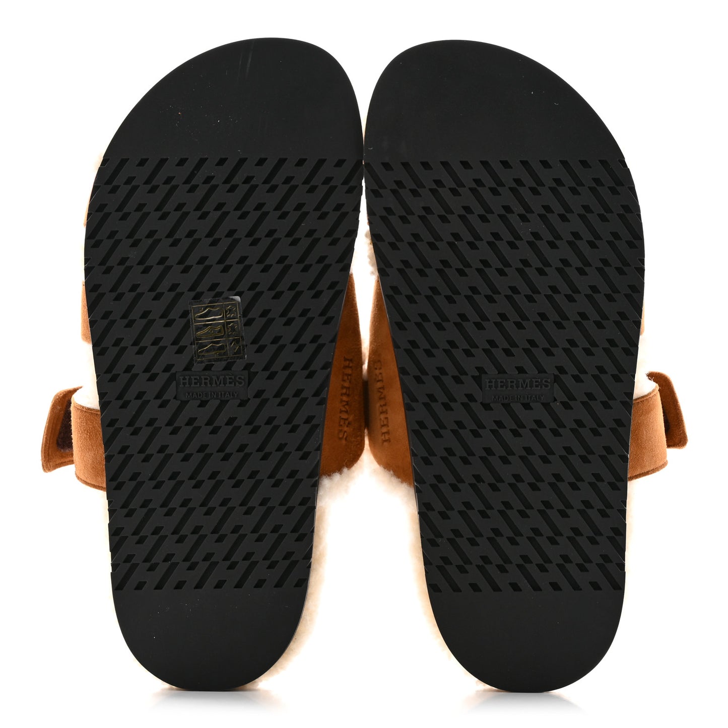 Suede Goatskin Woolskin Womens Chypre Sandals 36 Naturel Ecru