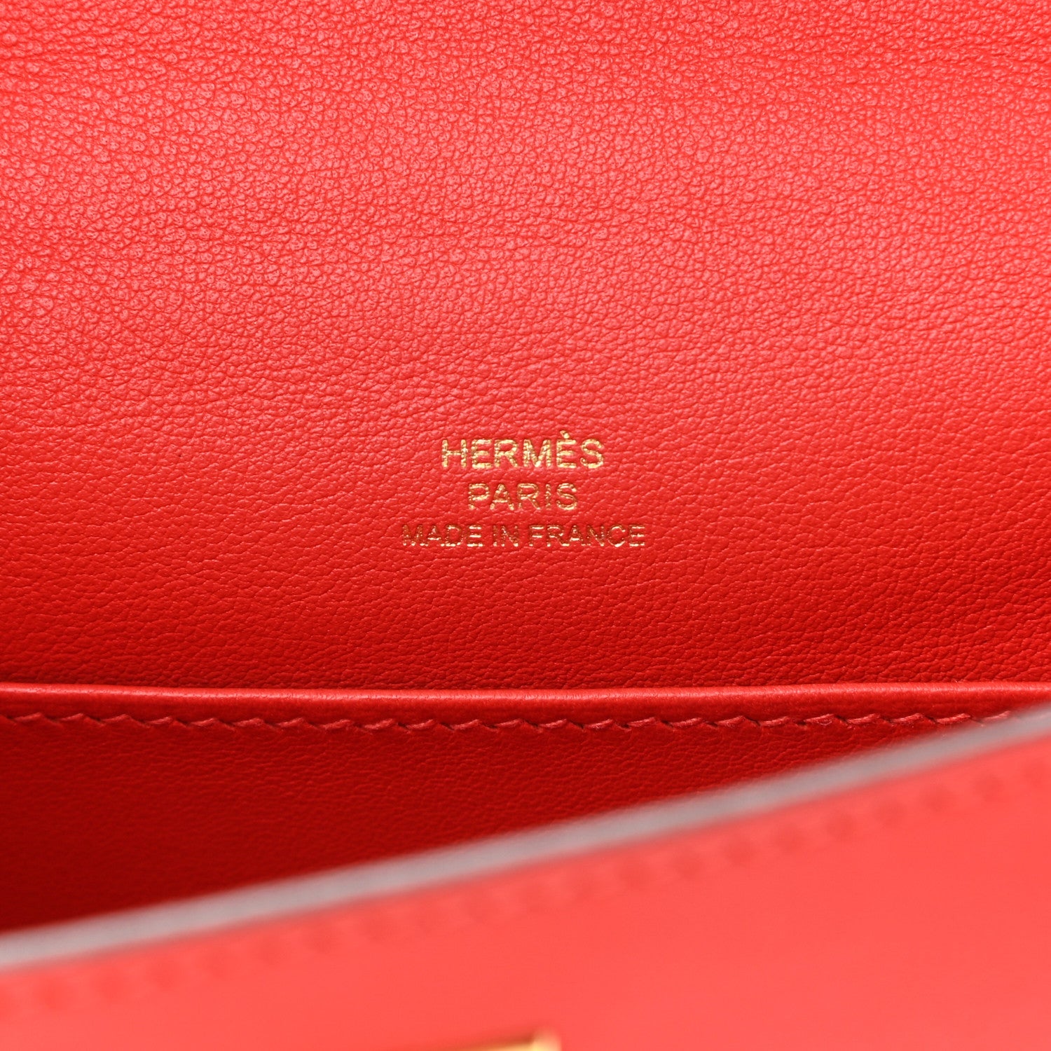 Hermes Swift Kelly Pochette Clutch Rouge Tomate 6 of 8