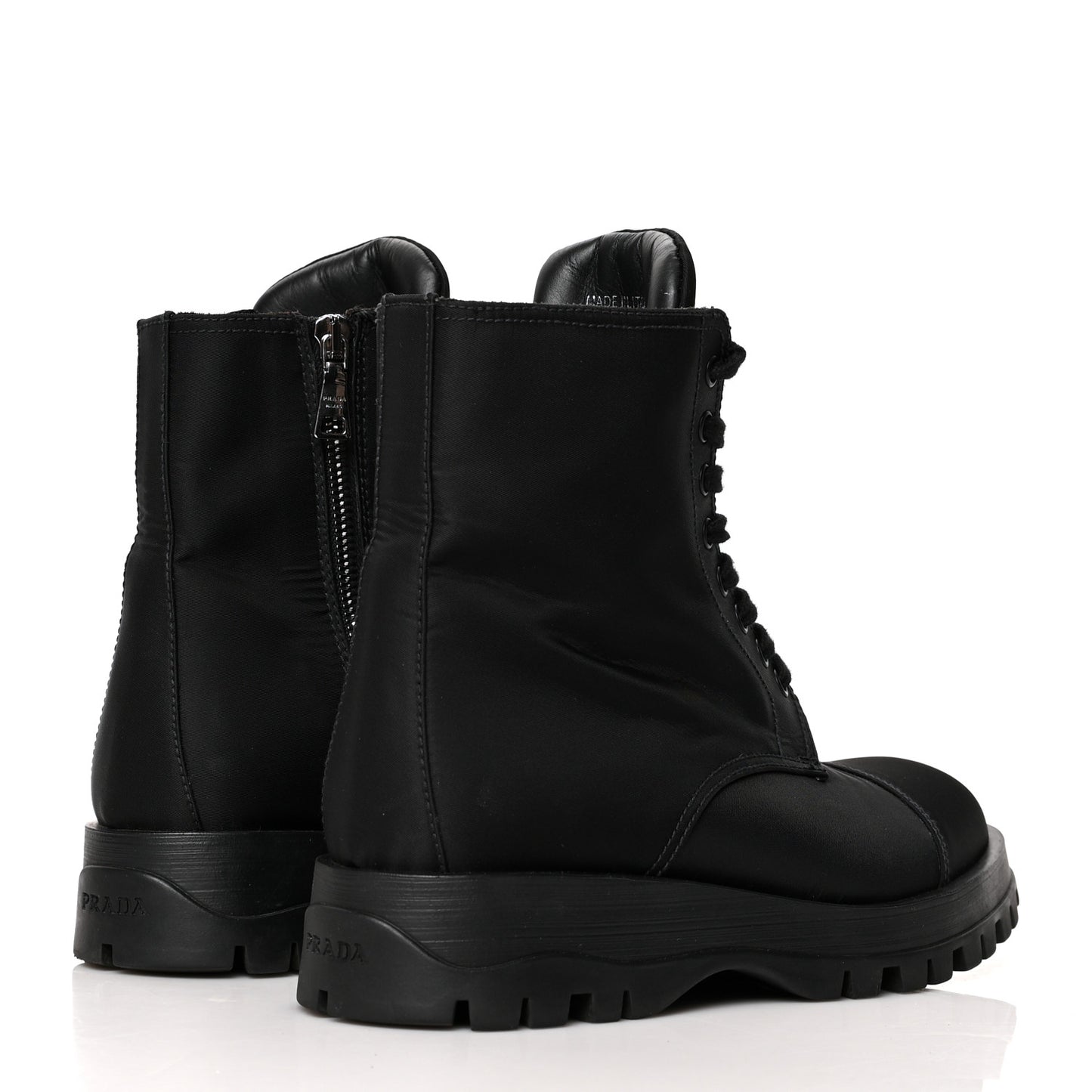 Nylon Gabardine Captoe 30mm Combat Boots 37.5 Black