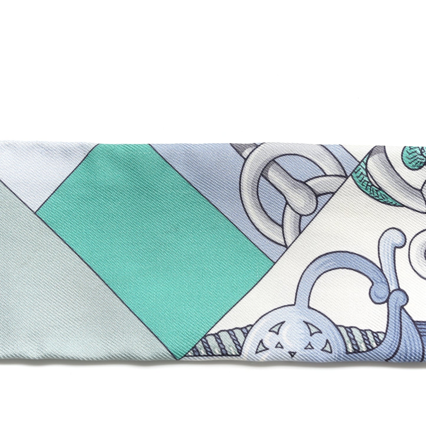 Silk Cliquetis Twilly Ciel White Menthol