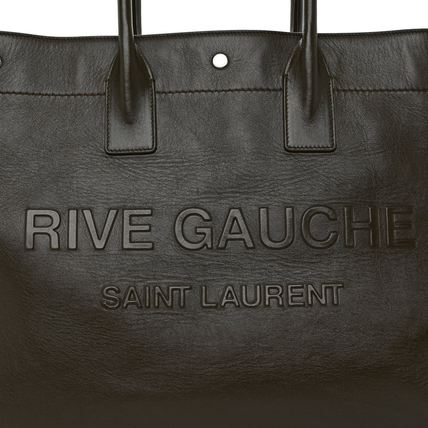 Vitello Large Rive Gauche Tote Dark Green