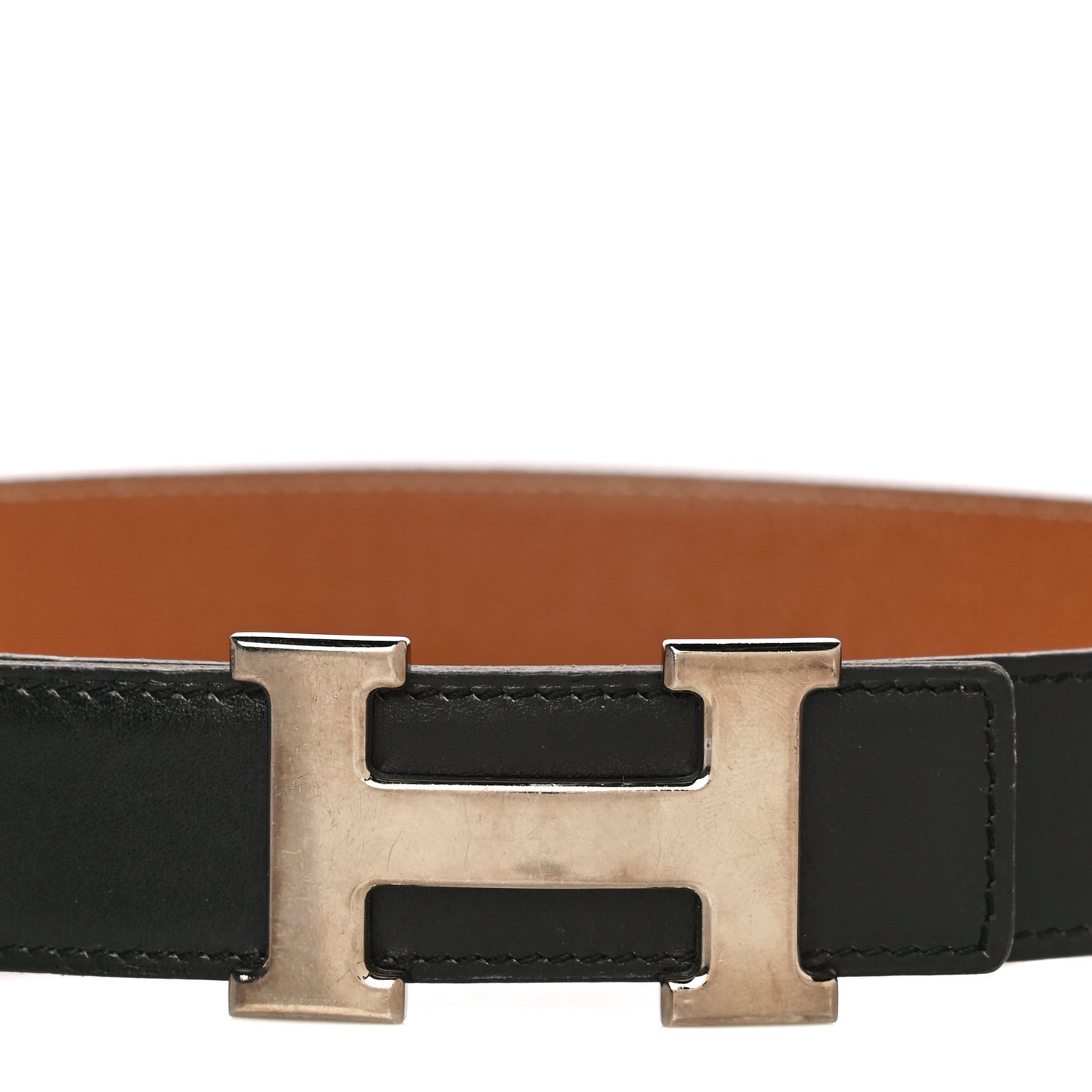 Box Courchevel 32mm H Belt 74 Black Gold