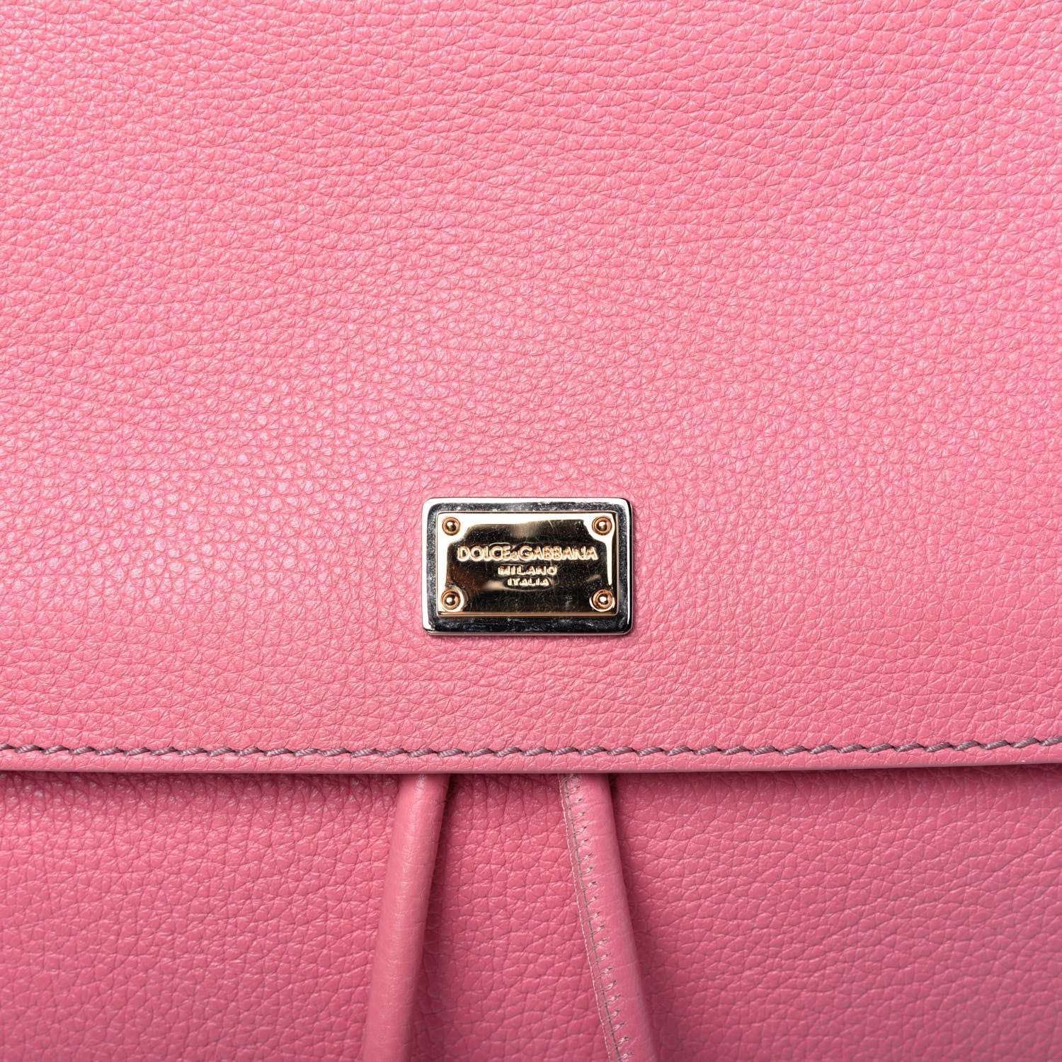 Dolce & Gabbana Pebbled Calfskin Sicily Backpack Pink 9 of 18