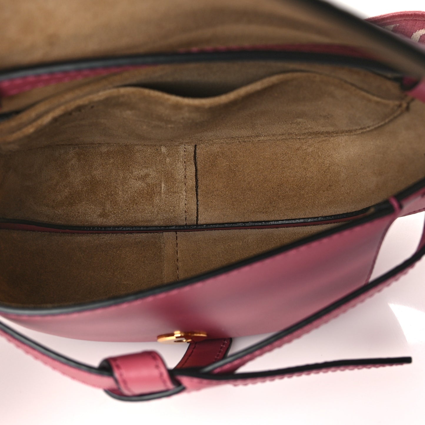 Calfskin Jacquard Mini Gate Dual Bag Plumrose