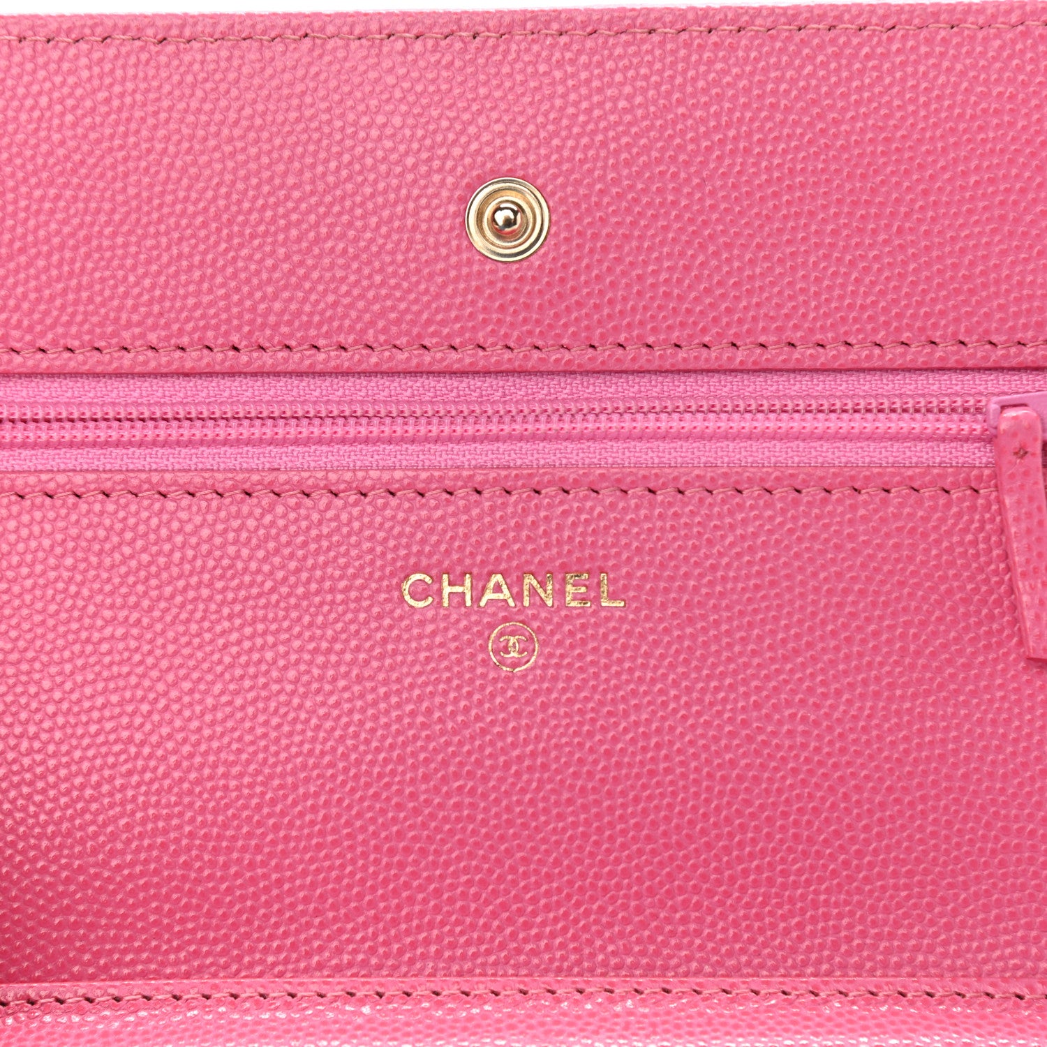 Chanel Caviar Quilted Wallet On Chain WOC Pink 7 of 13