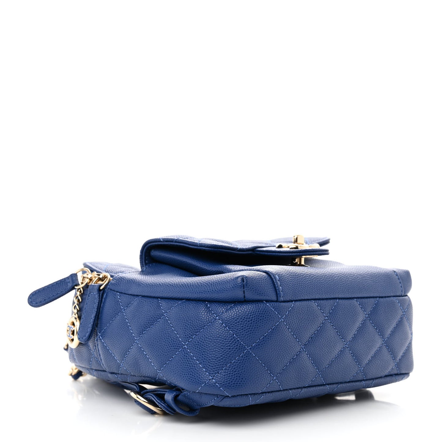 Caviar Quilted Small CC Day Backpack Blue