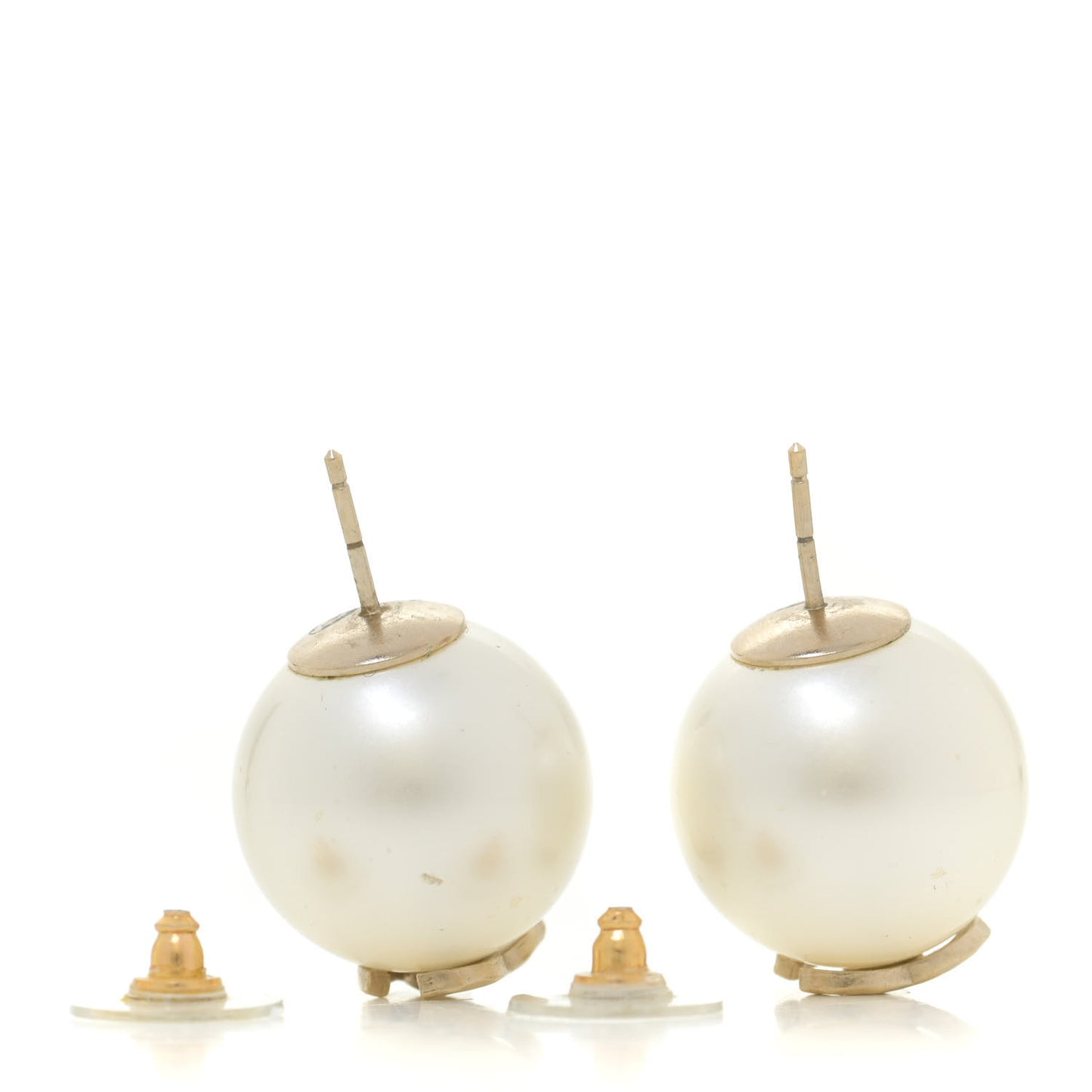 Pearl CC Large Earrings Gold