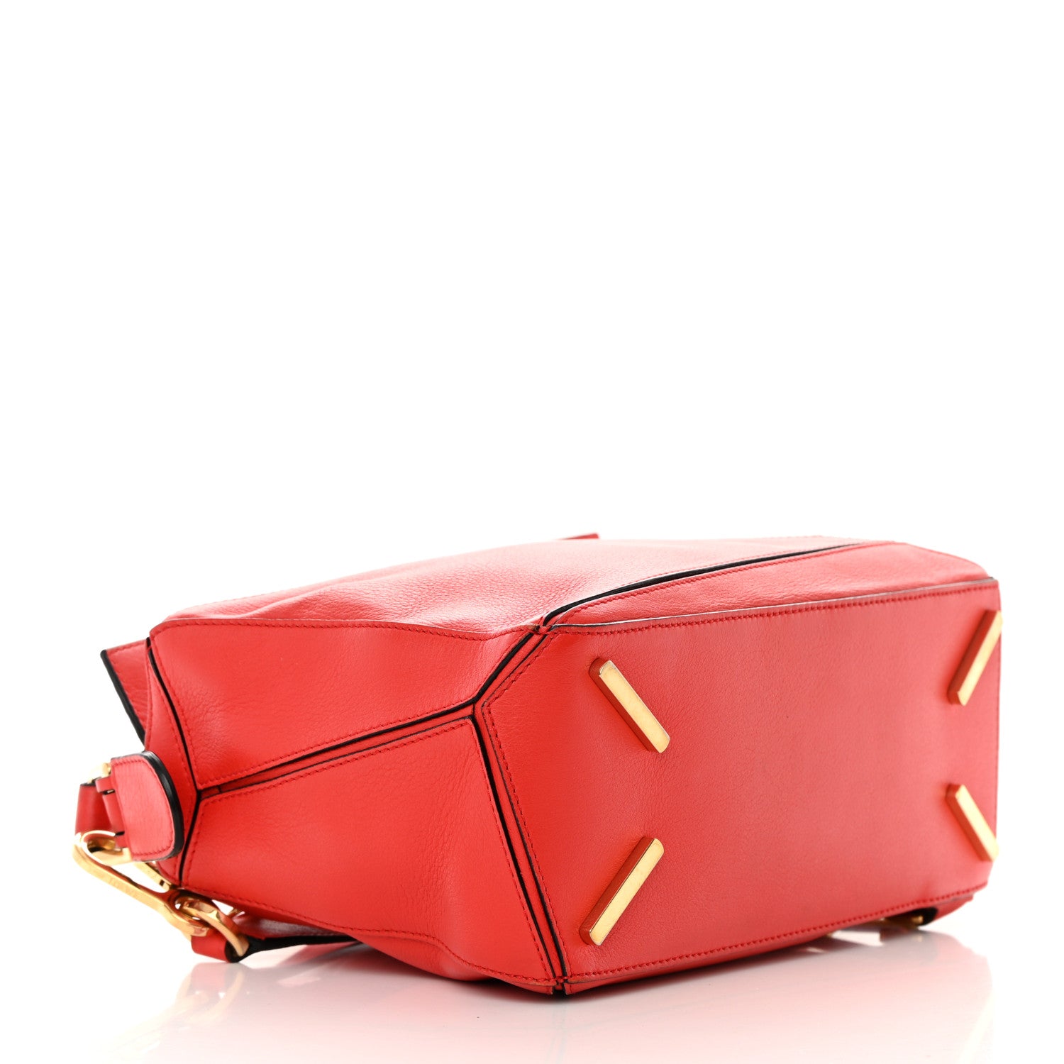 Loewe Calfskin Small Puzzle Bag Scarlet 4 of 17
