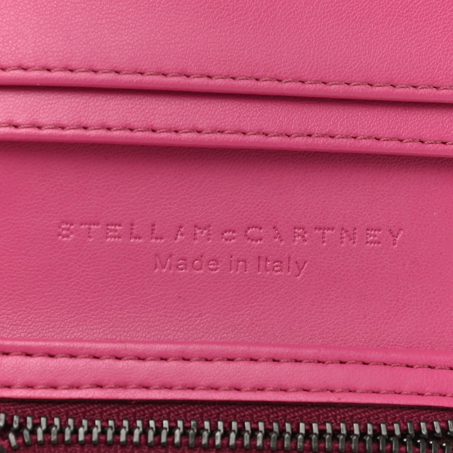 Shaggy Deer Small Falabella Flap Wallet Pink
