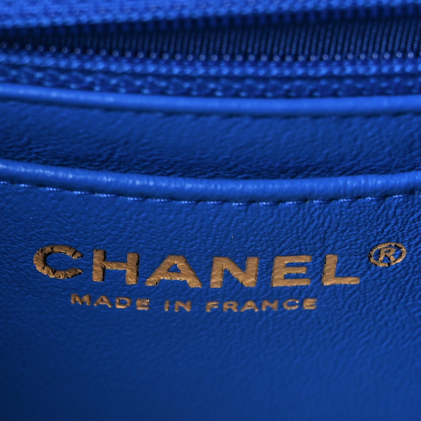 Lambskin Quilted Mini Rectangular Flap Royal Blue