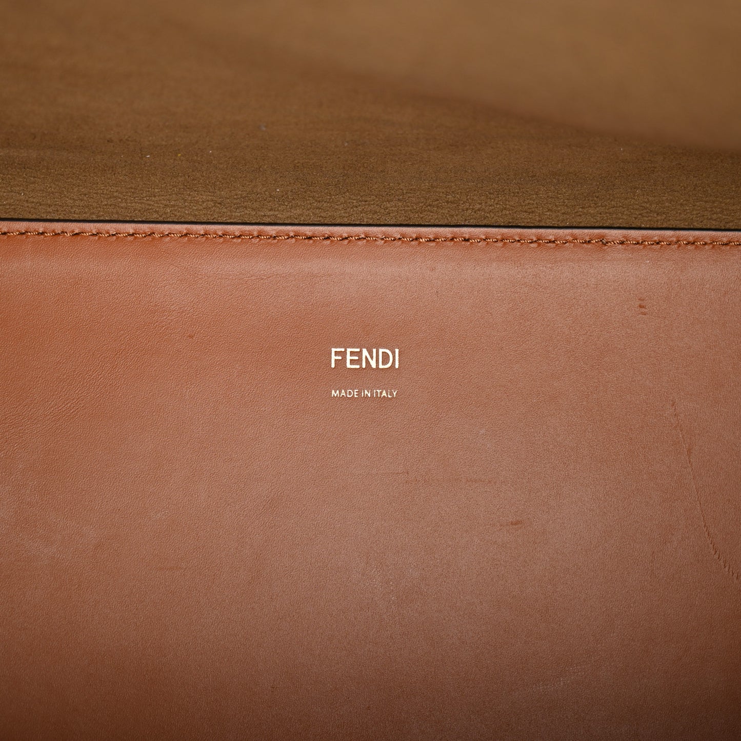 Vitello King Plexiglass Medium Fendi Sunshine Shopper Tote Cuoio